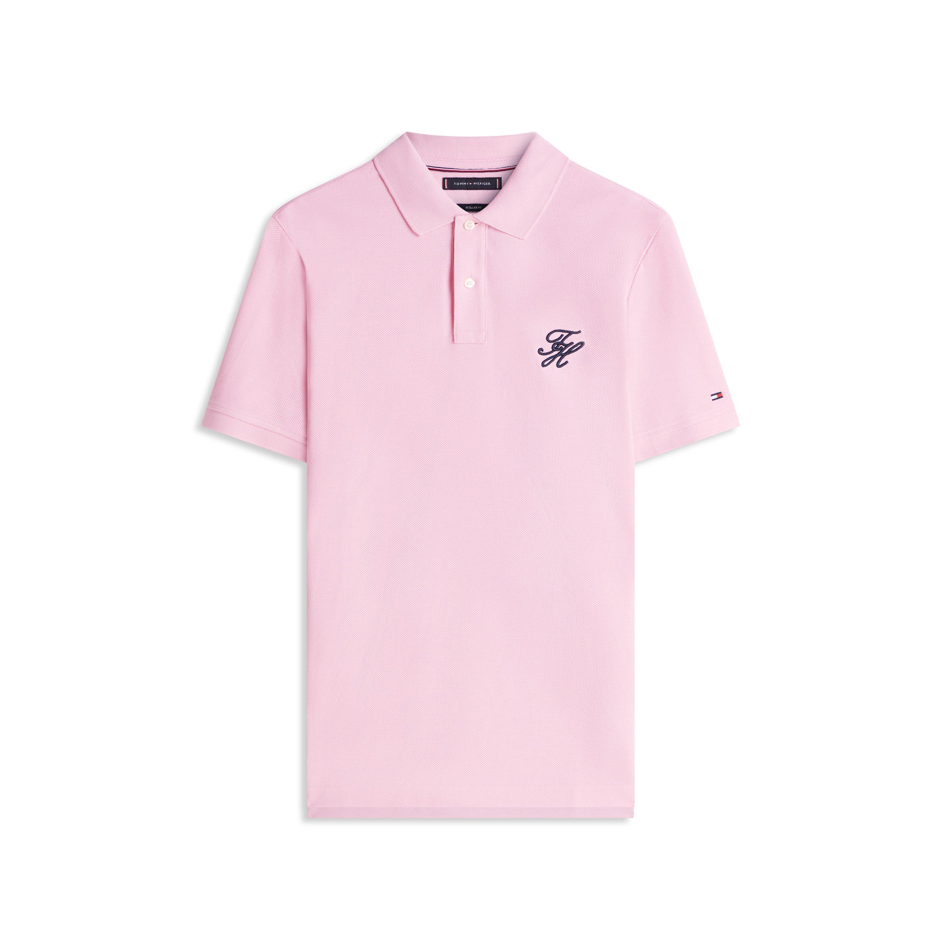 Tommy Hilfiger Men's Short Sleeve Polo Shirt - Classic Pink - M
