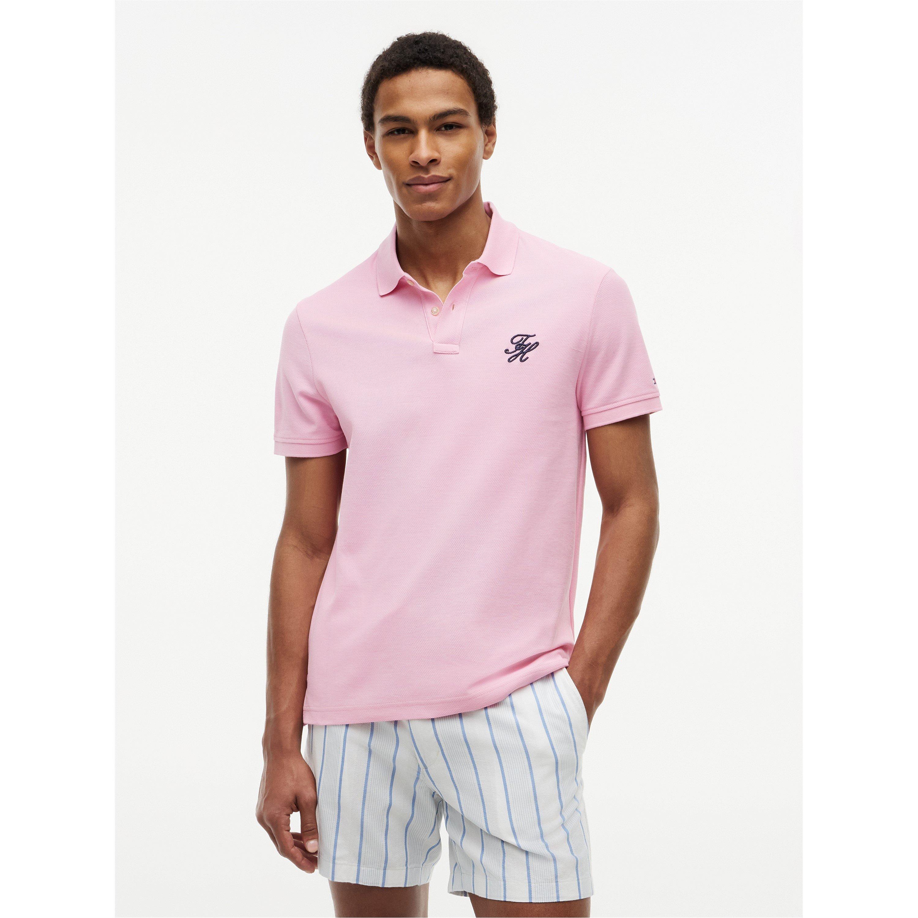 Classic Pink - Tommy Hilfiger - Tommy ScriptReg Polo Sn63 - 2