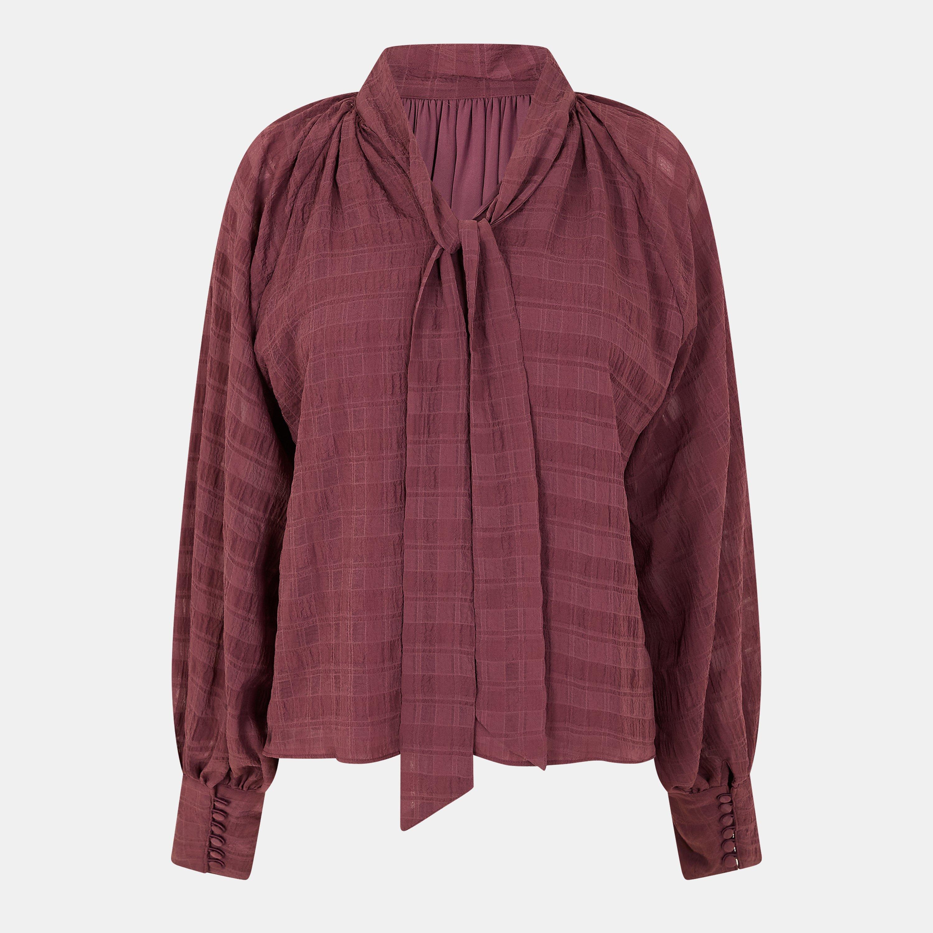 Red - Nobodys Child - Women's Celeste Long-Sleeve Blouse - 1