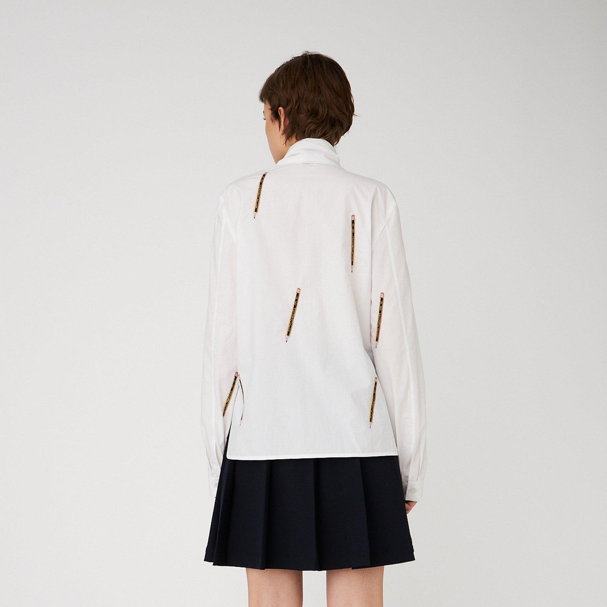 001 White - Stella Nova - Stella  Bow Shirt Ld61