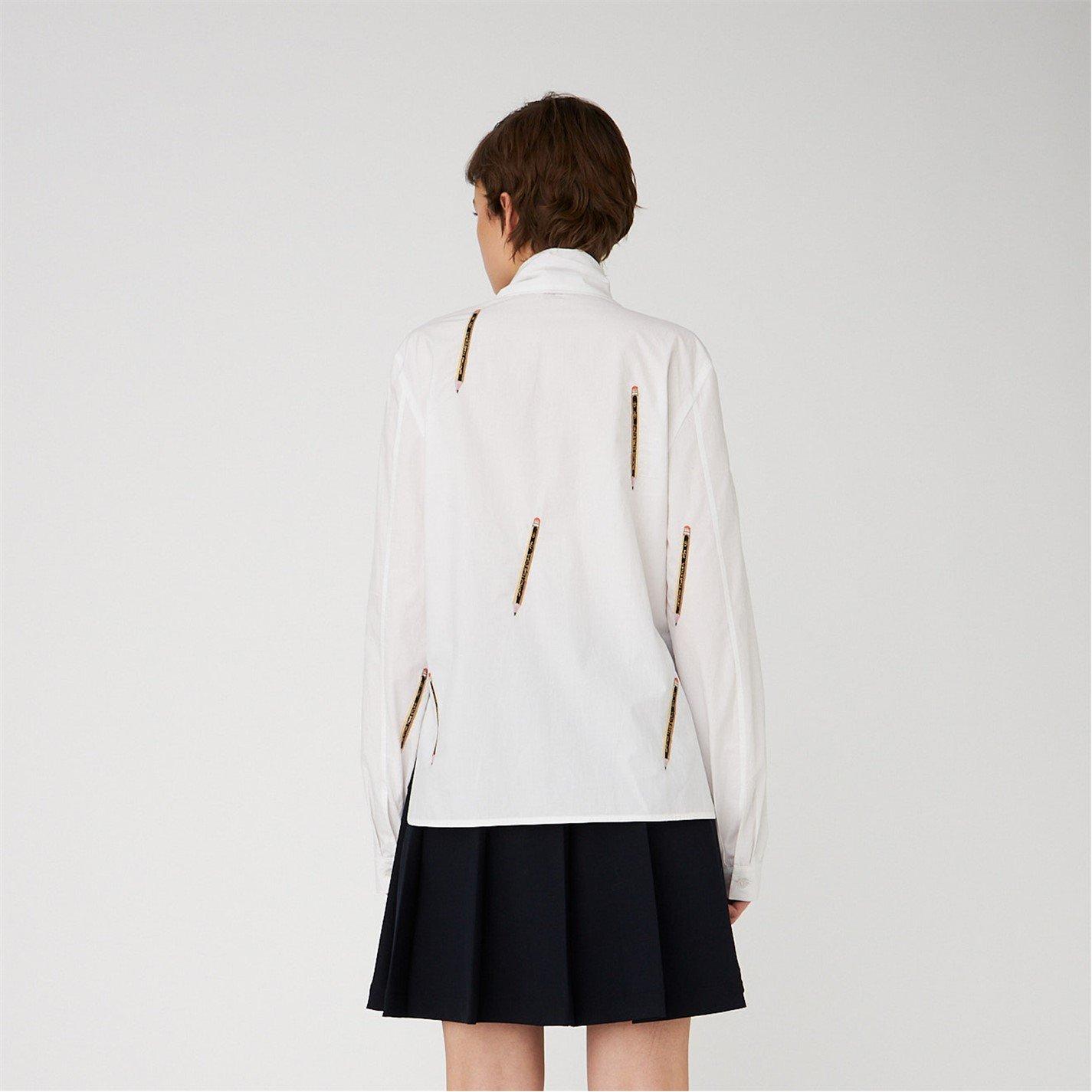 001 White - Stella Nova - Stella  Bow Shirt Ld61 - 3