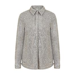 Yumi Yumi Silver Sequin Shirt