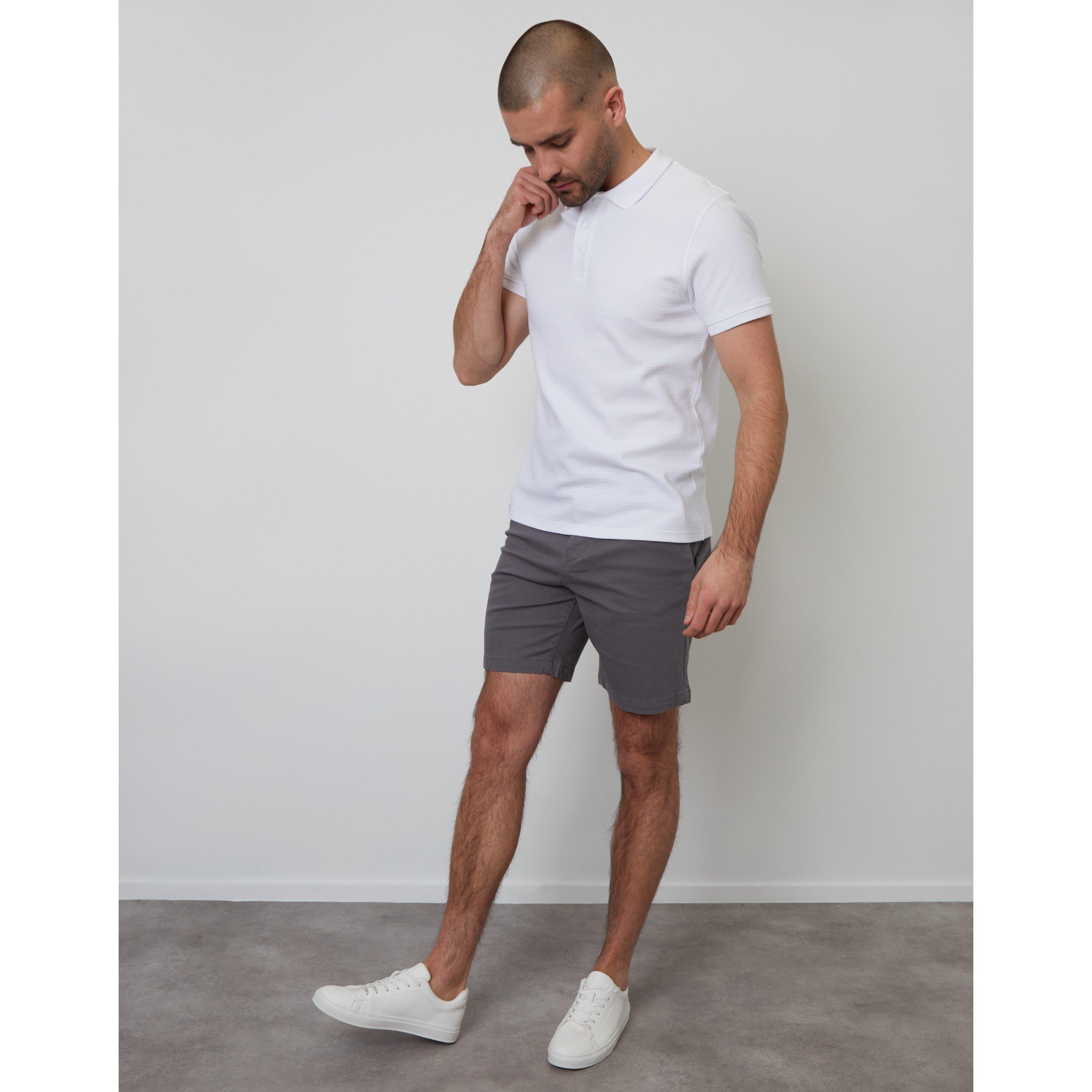 White - Threadbare - Caswell Short-Sleeve Polo Shirt - 2