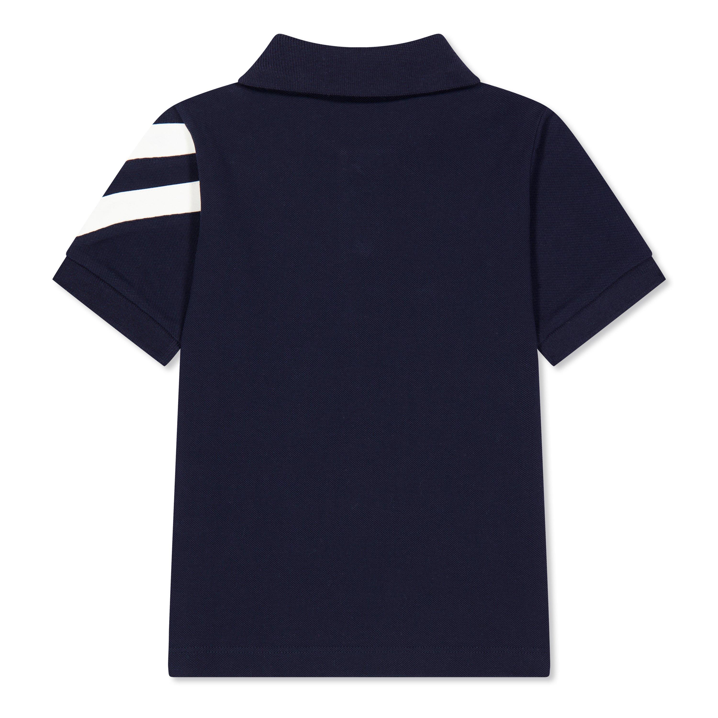 Navy 778 - Moncler - Logo Polo Top Juniors - 2