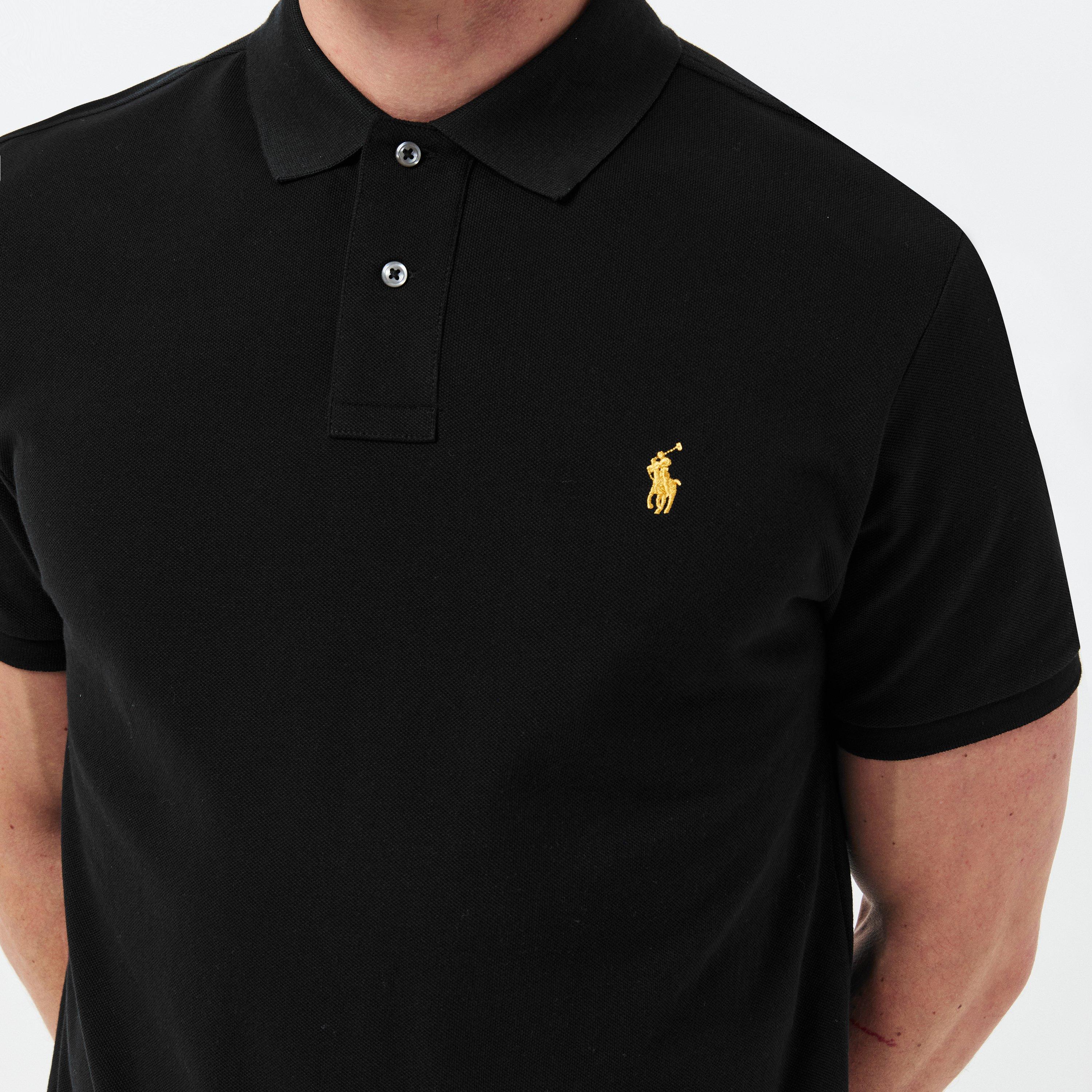 Polo Black - Polo Ralph Lauren - Men's Custom Gold Short-Sleeve Polo Shirt - 5