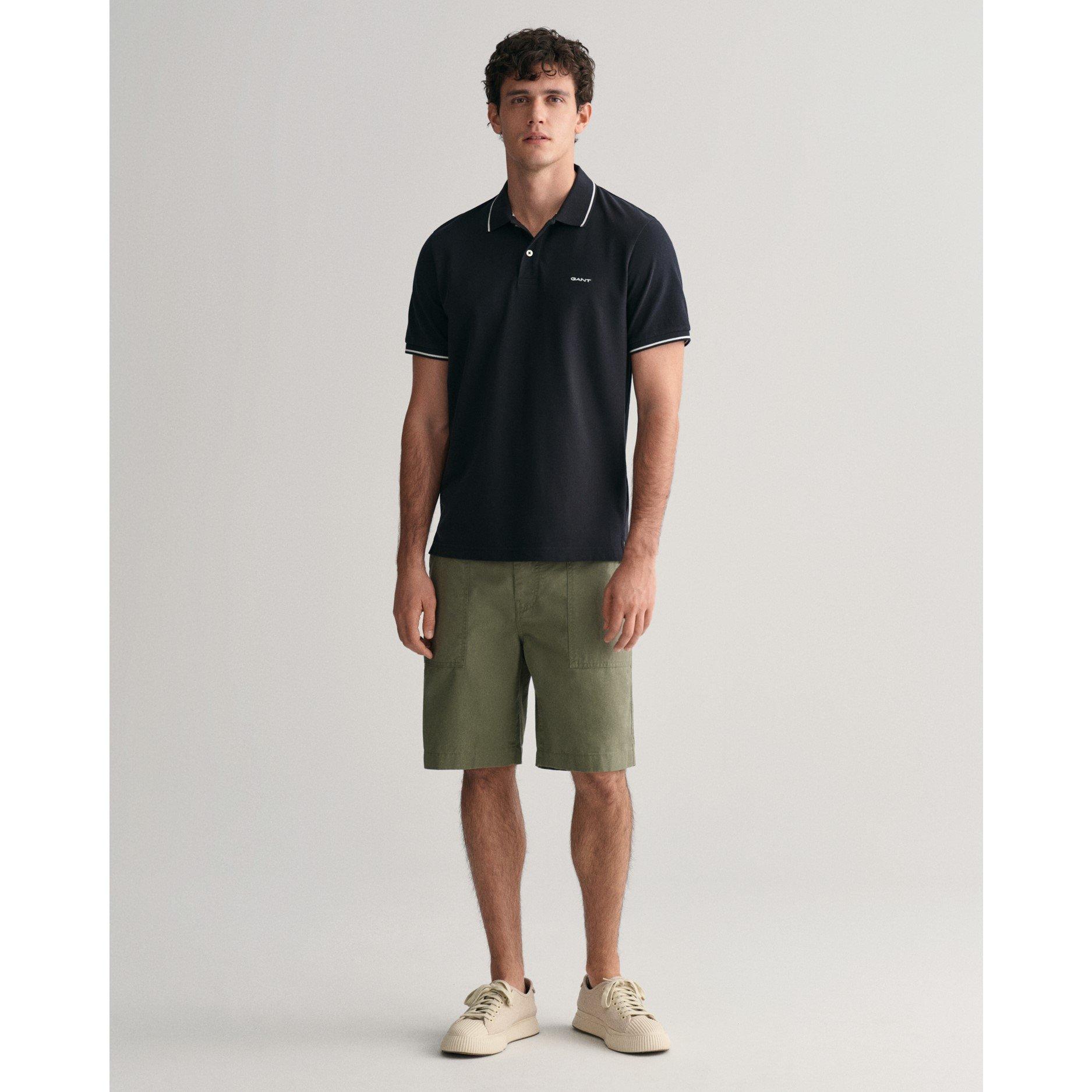 Black 005 - Gant - Tipped Pique Polo Shirt - 3