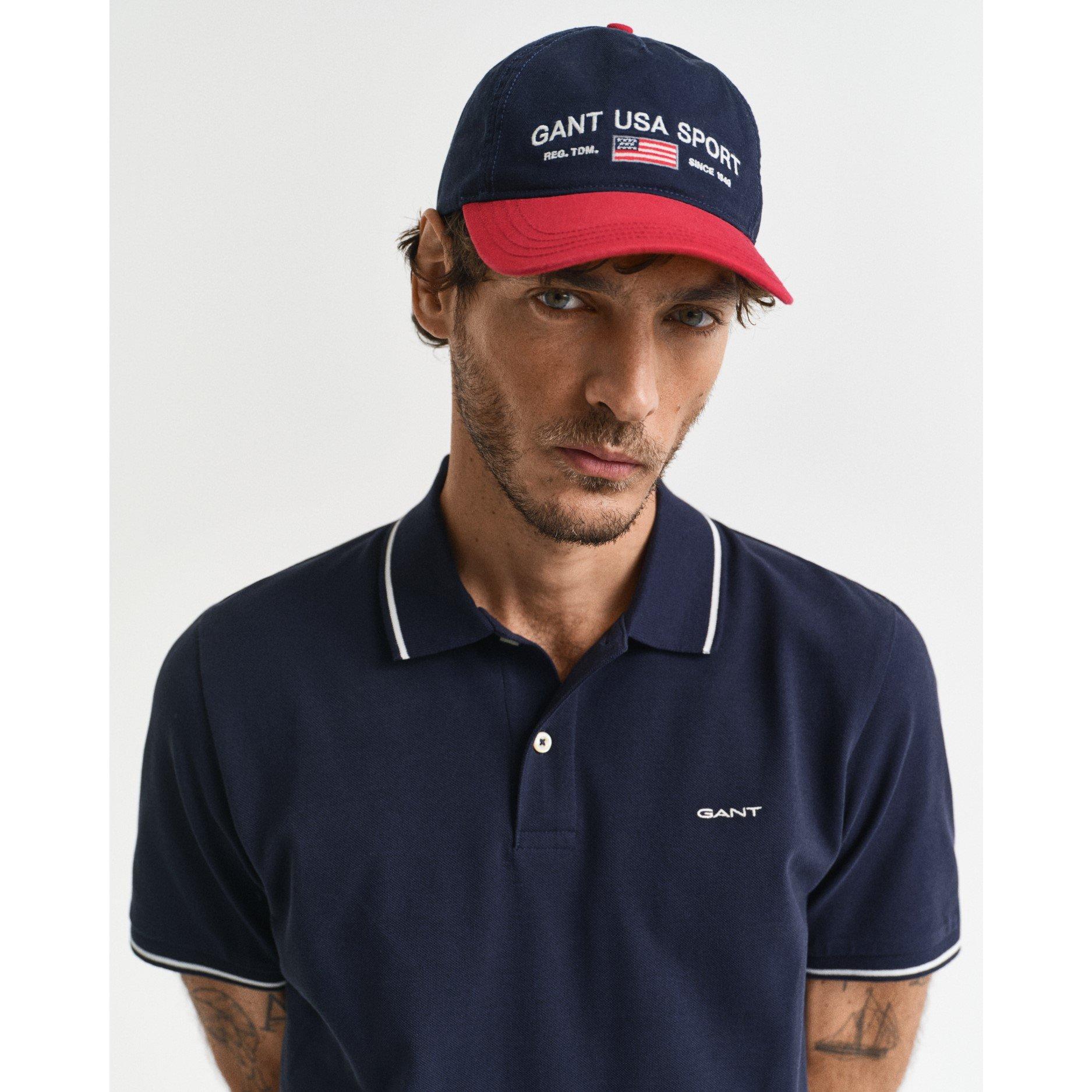 Evenng Blue 433 - Gant - Tipped Pique Polo Shirt - 4