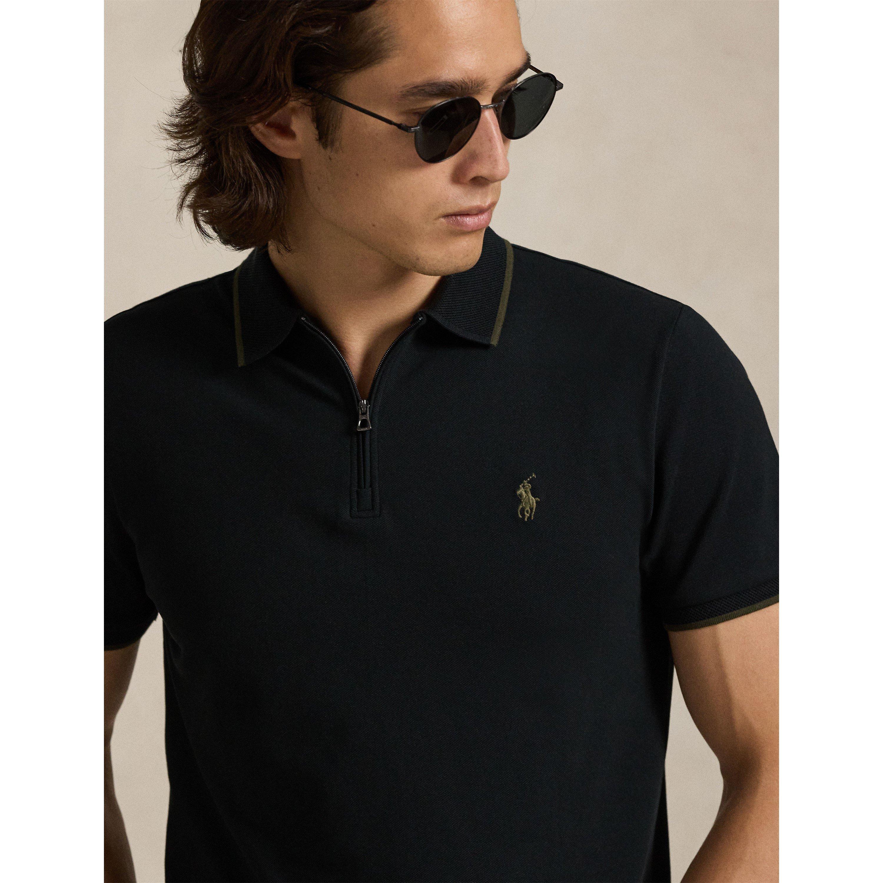 Polo Black - Polo Ralph Lauren - Men's Zipped Short Sleeve Shirt - 4