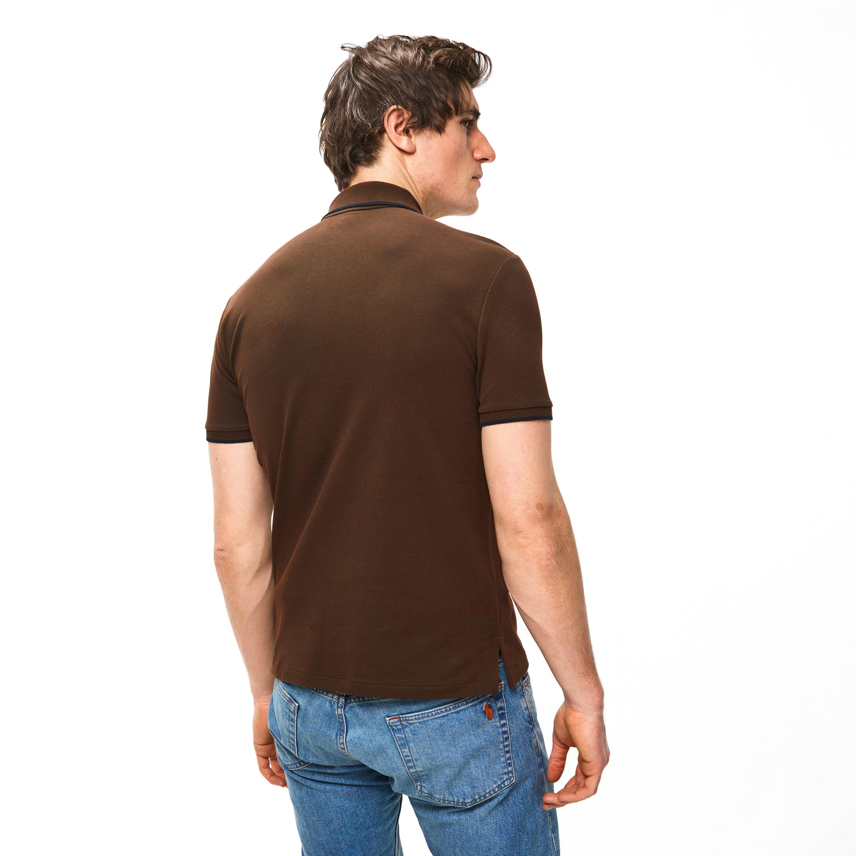 Company Olive - Polo Ralph Lauren - Men's Zipped Short Sleeve Shirt - 4