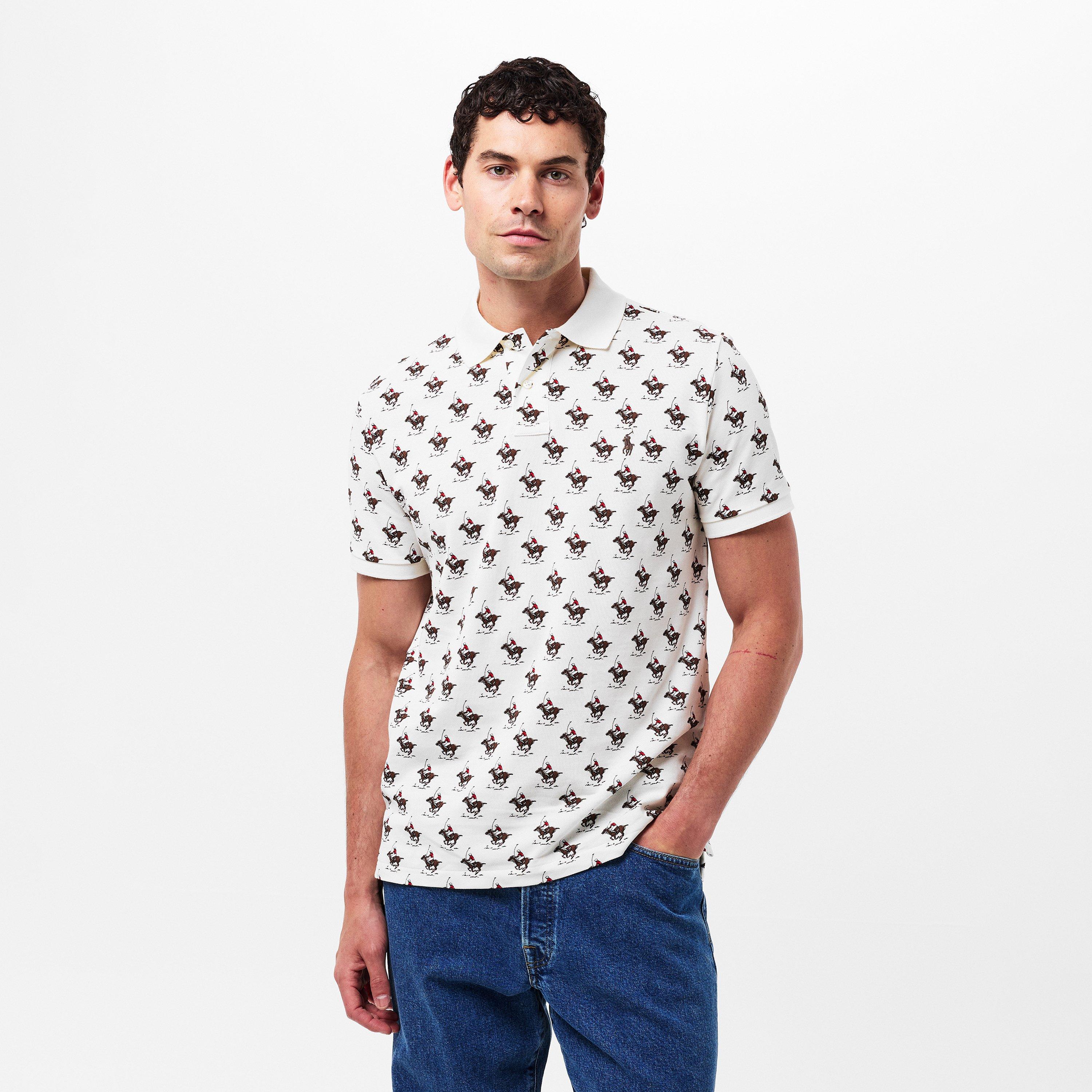 Cream Combo - Polo Ralph Lauren - Men's Horse Short-Sleeve Polo Shirt - 3
