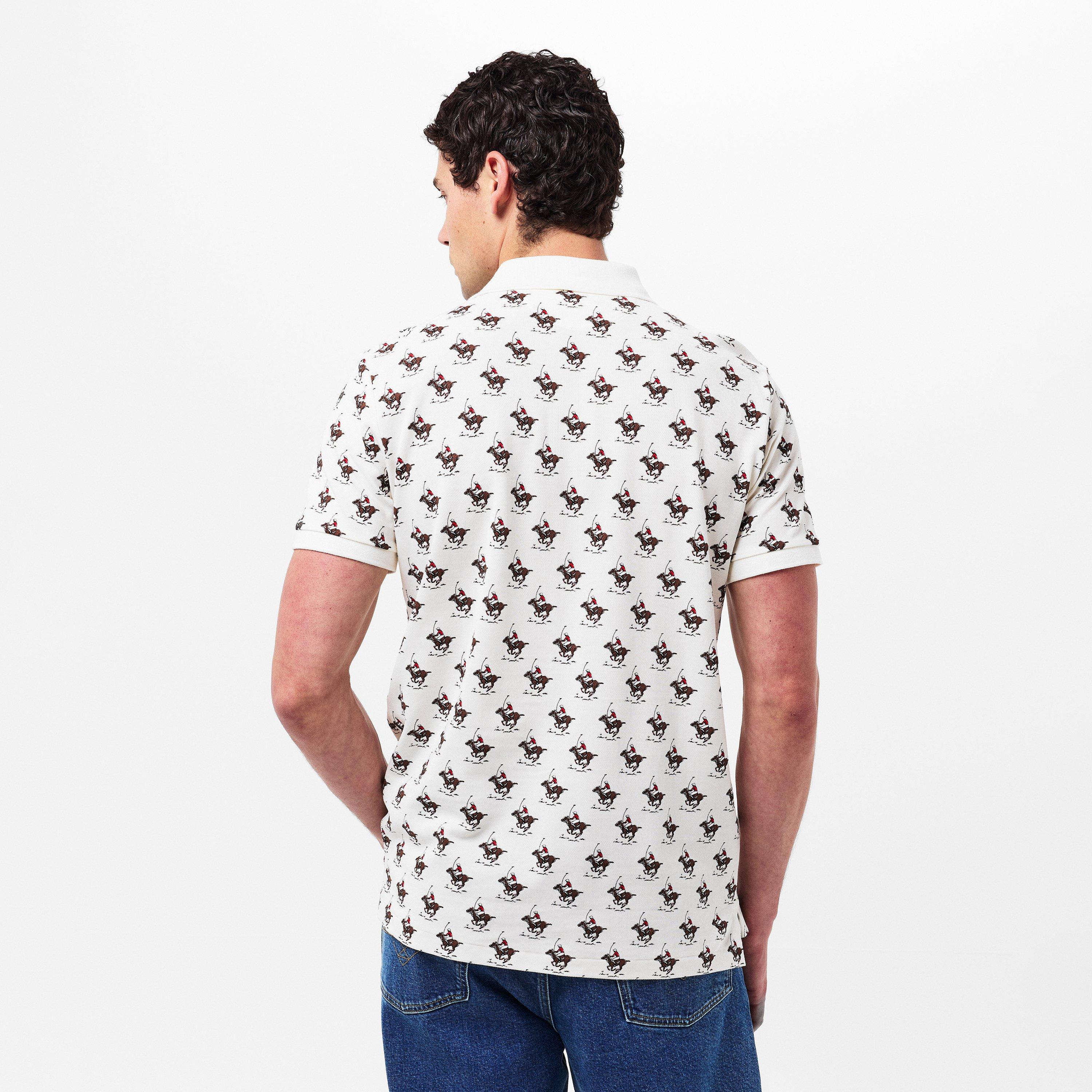 Cream Combo - Polo Ralph Lauren - Men's Horse Short-Sleeve Polo Shirt - 4