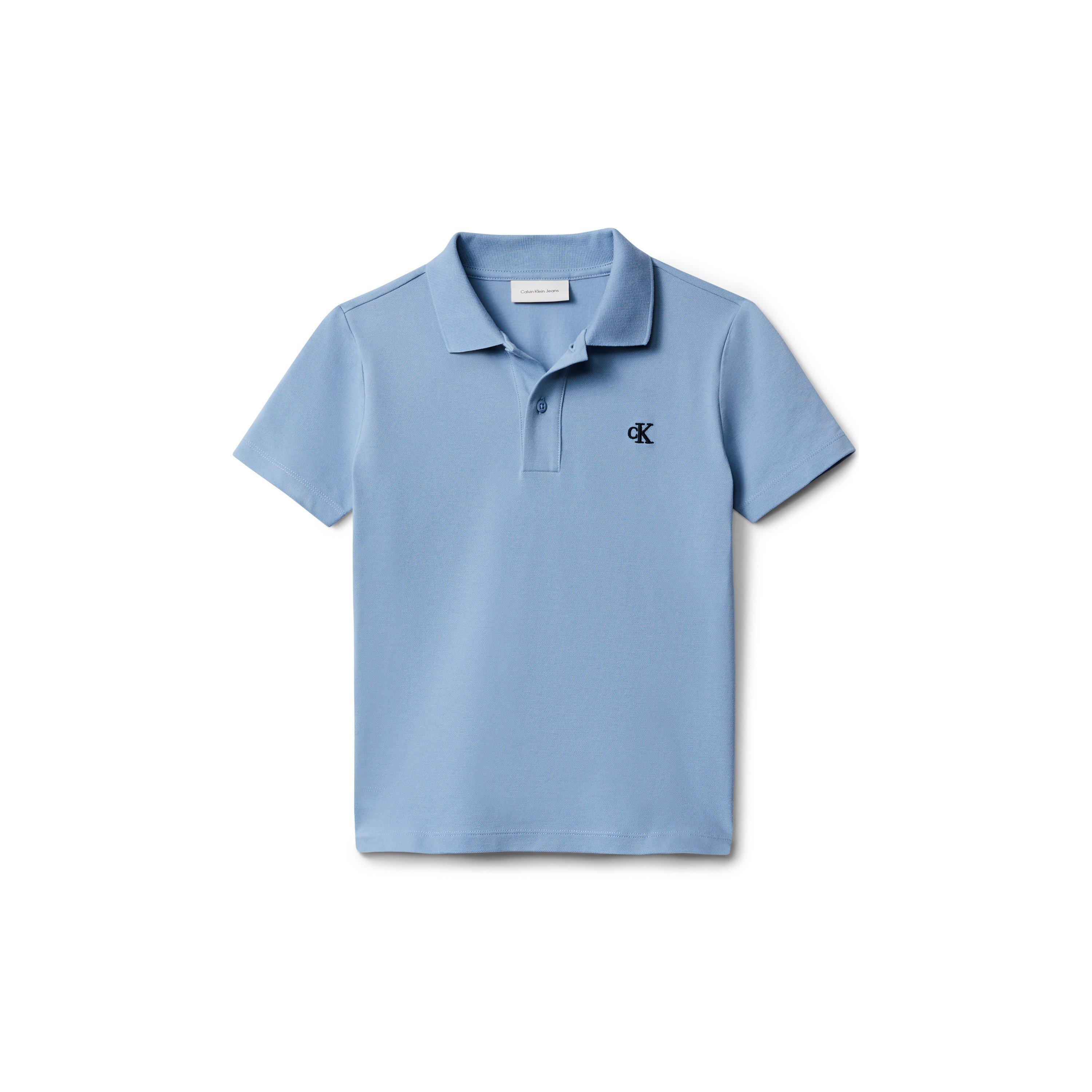 Denim Desbotado CFF - Calvin Klein Jeans - Kids' CKJ Essential Short-Sleeve Polo Shirt - 1