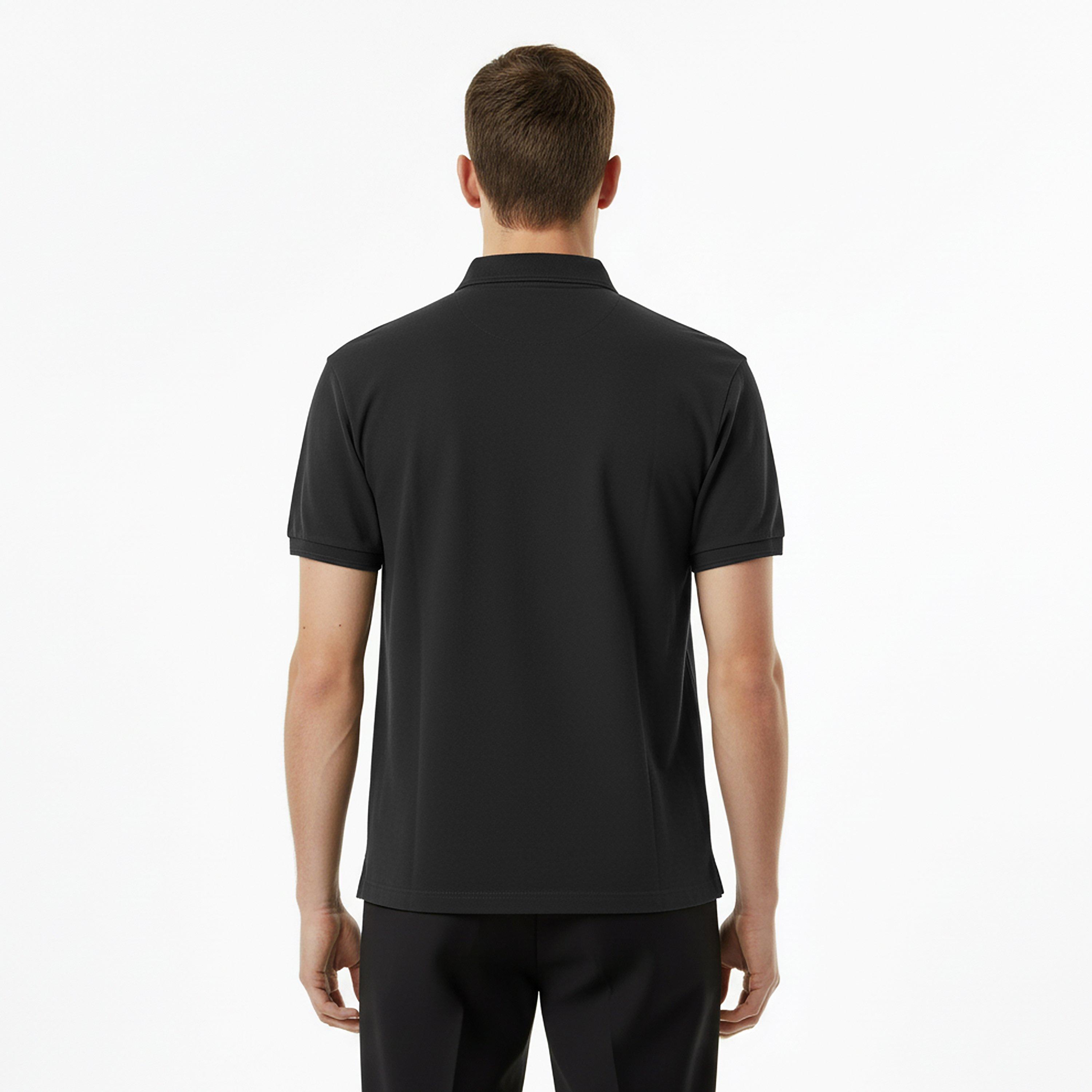 Black - Hugo - Men's Delastolo Red Cotton Short Sleeve Polo Shirt - 4