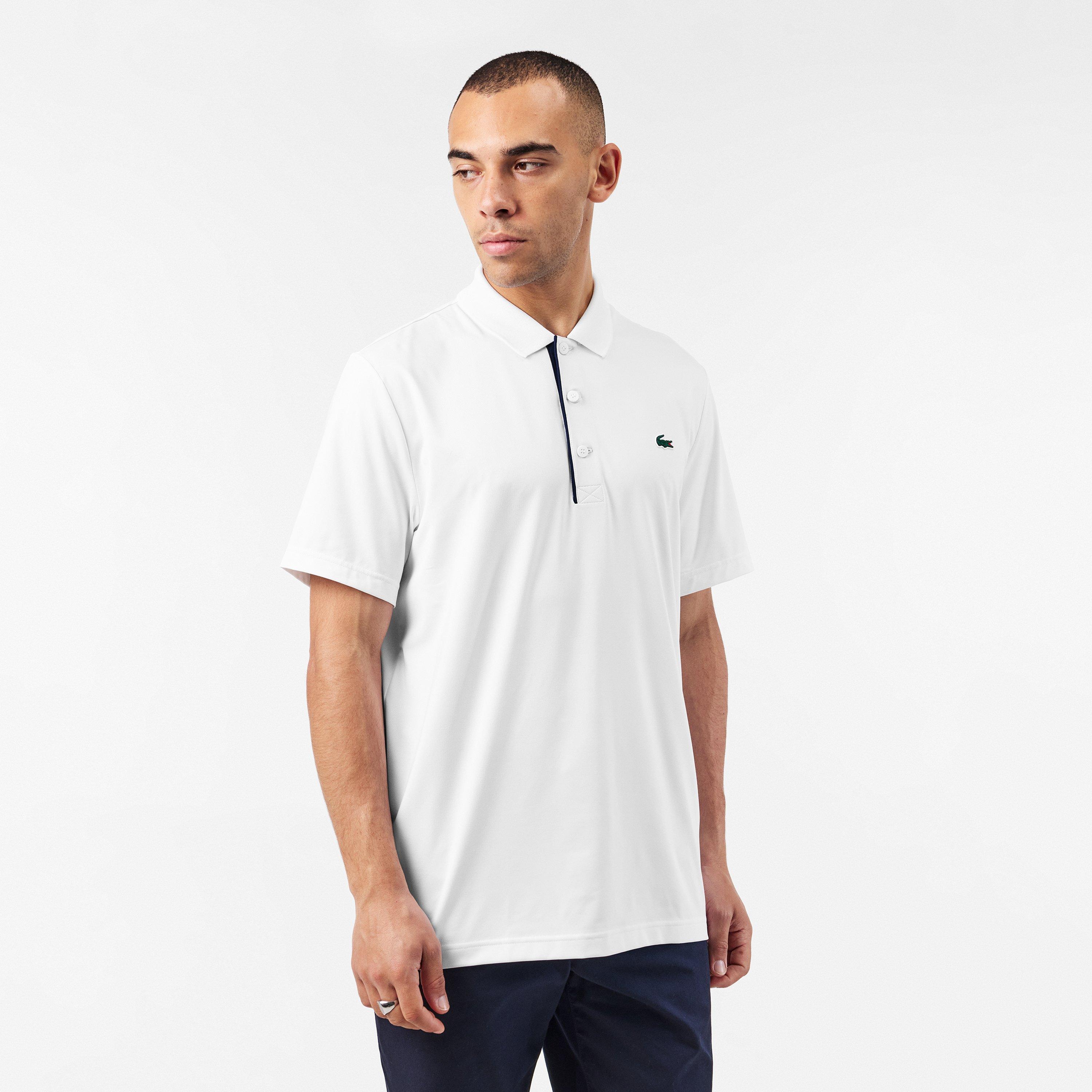 White/Navy - Lacoste - Short-Sleeve Polo Shirt - 3