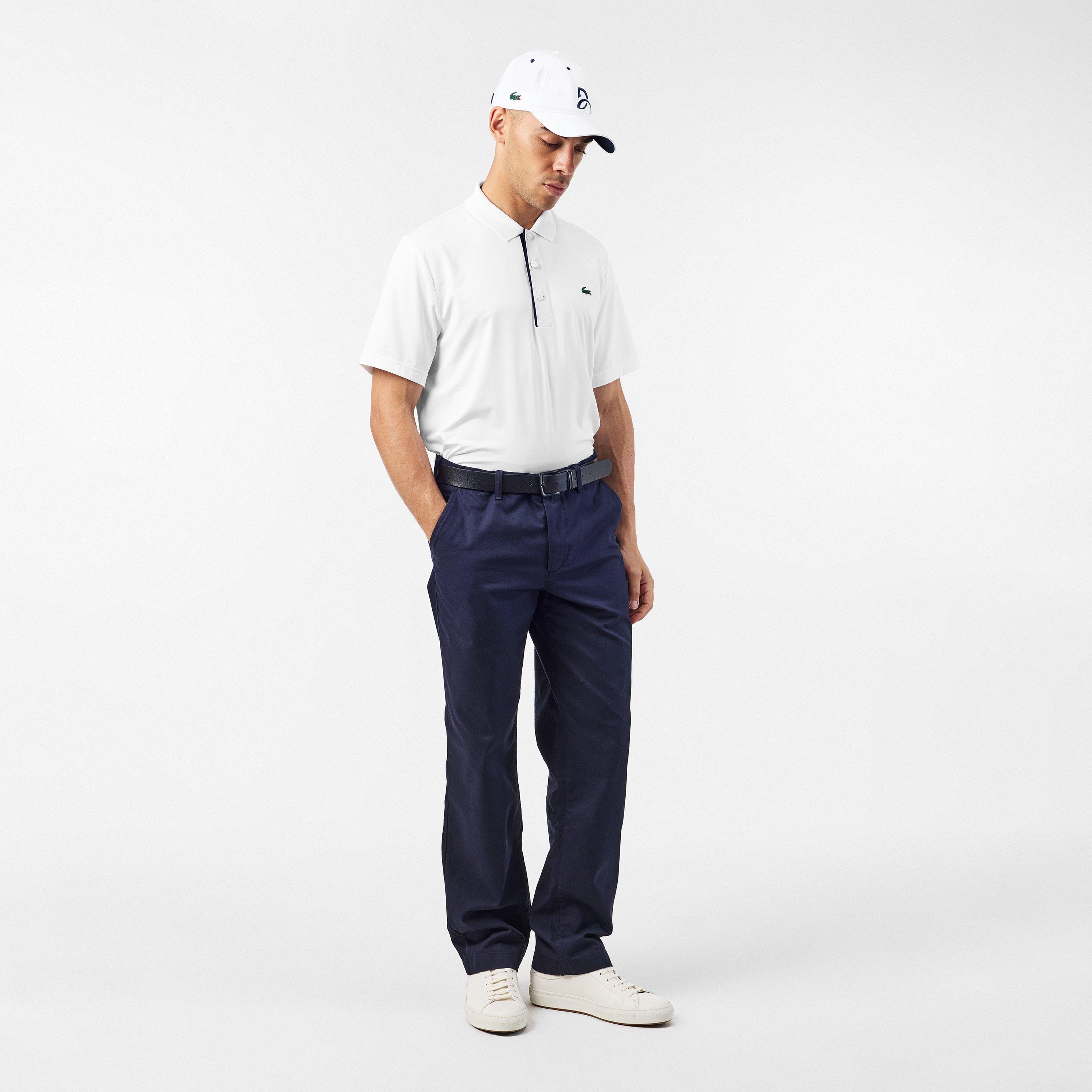 White/Navy - Lacoste - Short-Sleeve Polo Shirt - 6