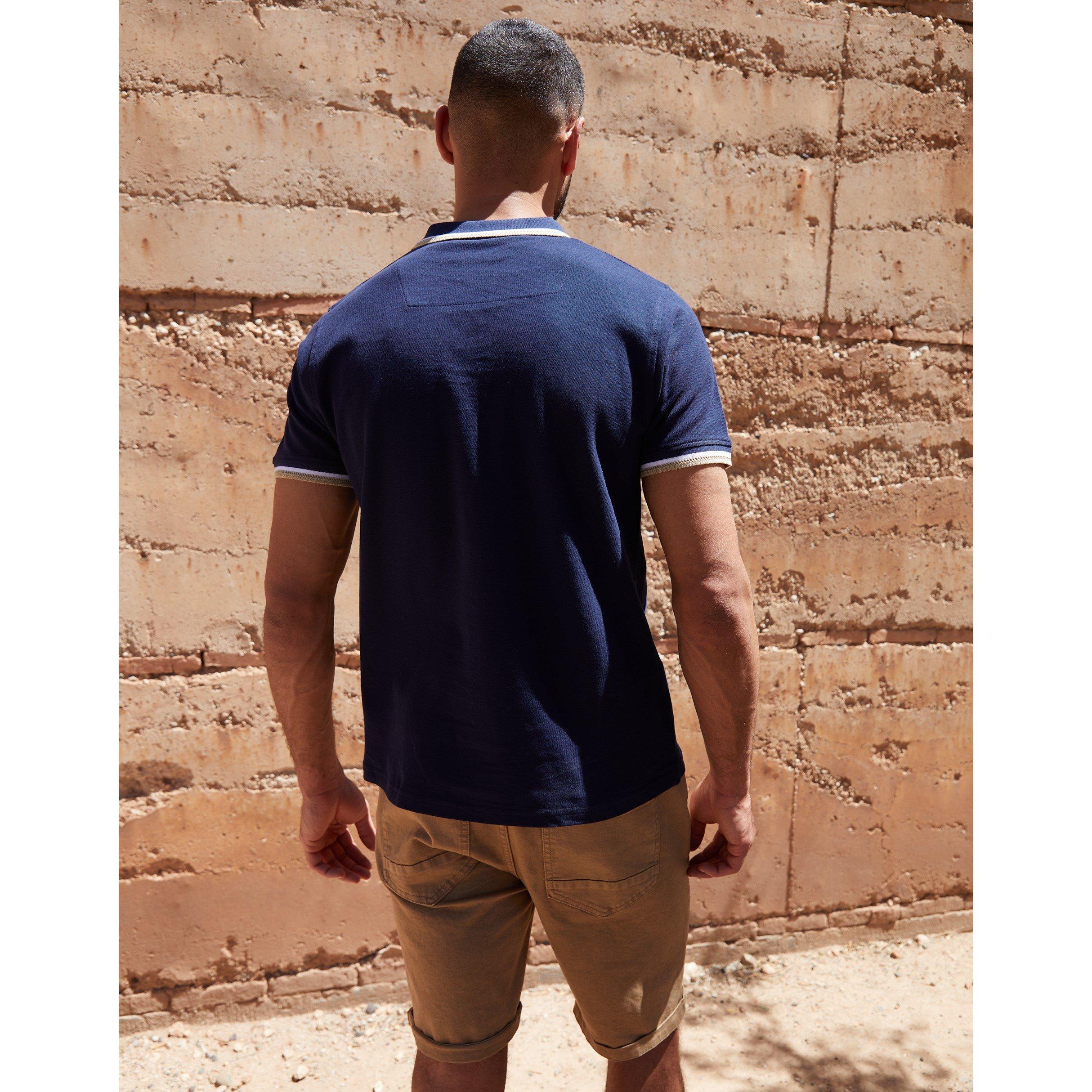 Navy - Threadbare - Men's TB Dorry Short-Sleeve Polo Shirt - 3