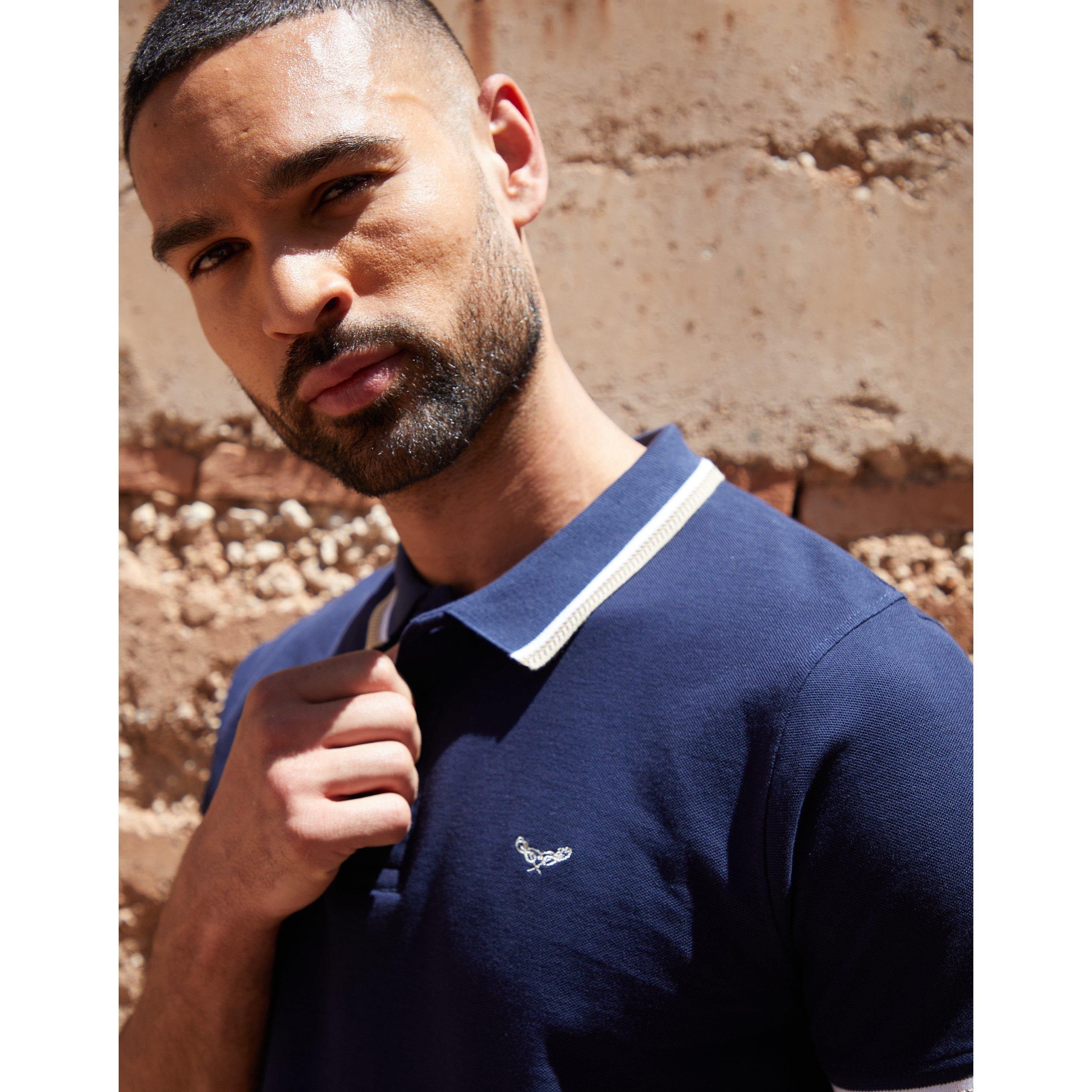 Navy - Threadbare - Men's TB Dorry Short-Sleeve Polo Shirt - 4