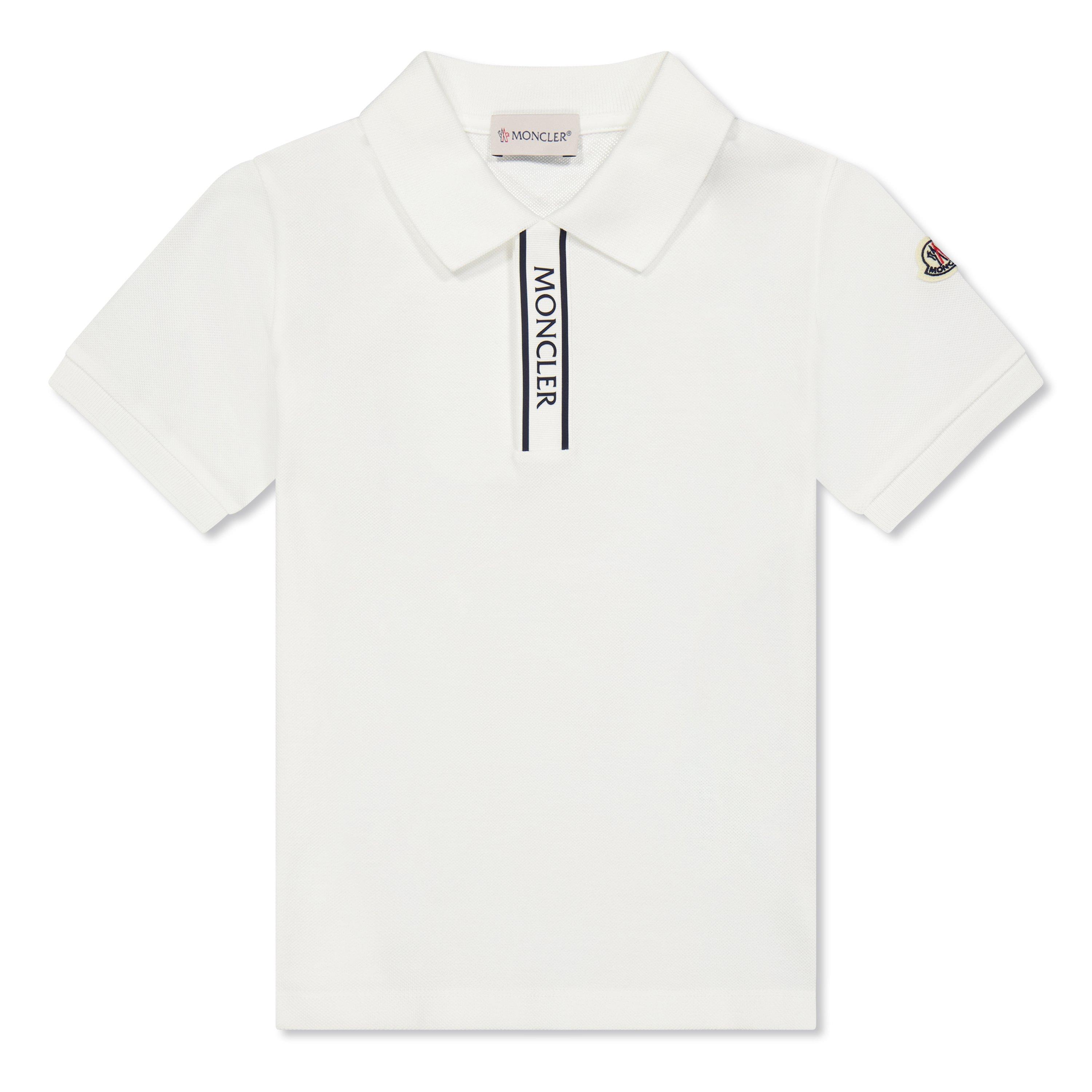 White 034 - Moncler - Logo Polo Shirt Juniors - 1