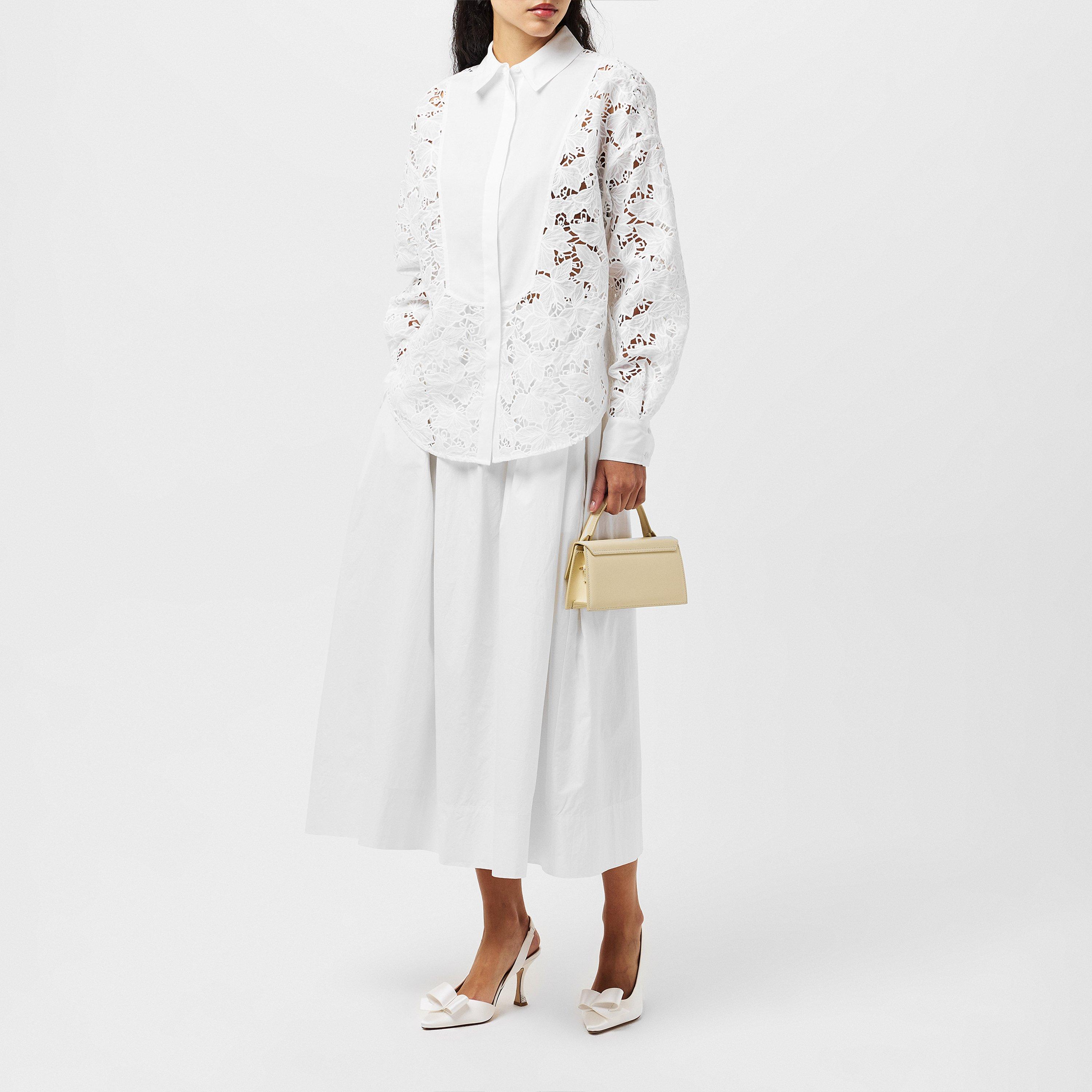 Weiß - Ted Baker - Women's Lethia Long-Sleeve Blouse - 6