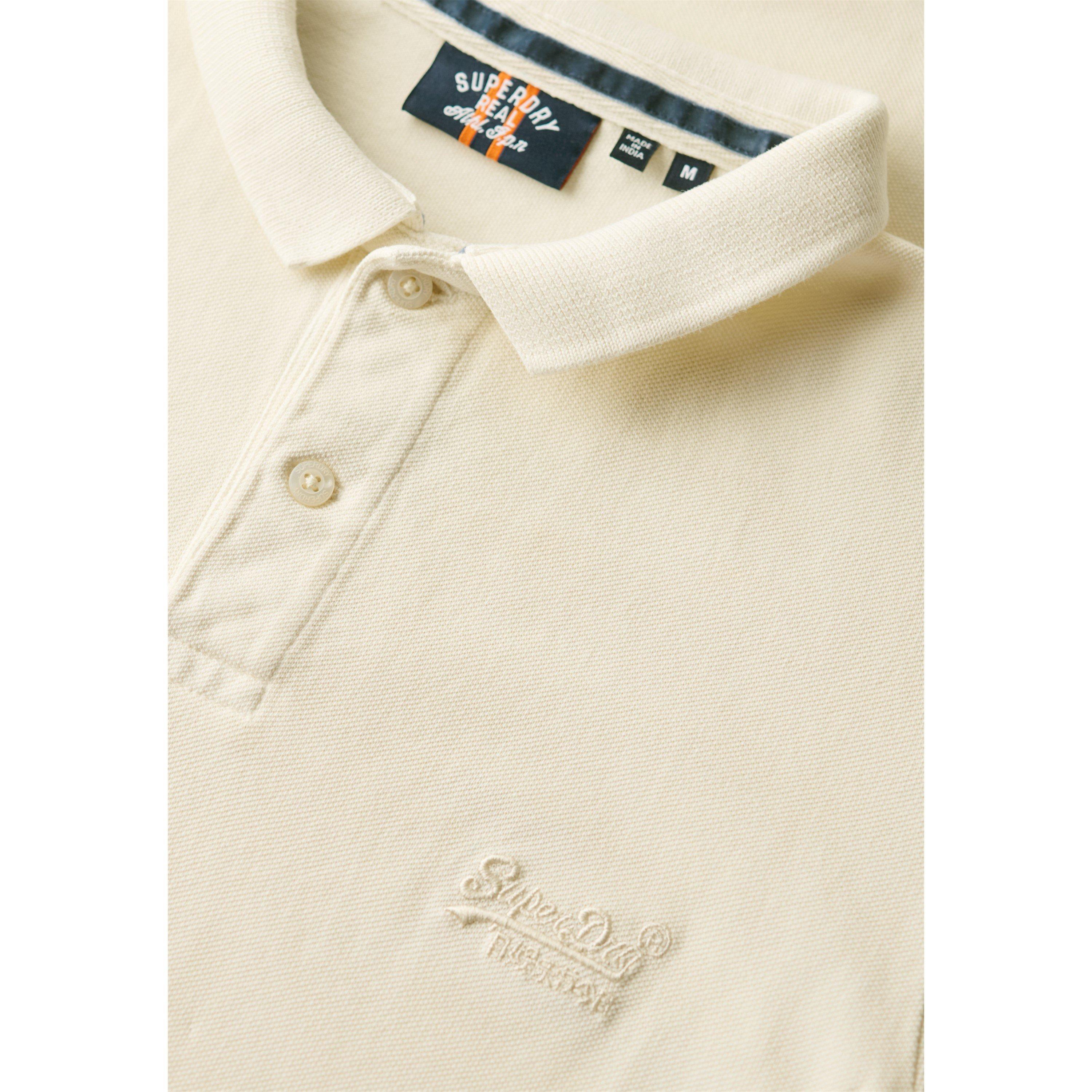 White - Superdry - Men's Short Sleeve Polo Shirt - 4