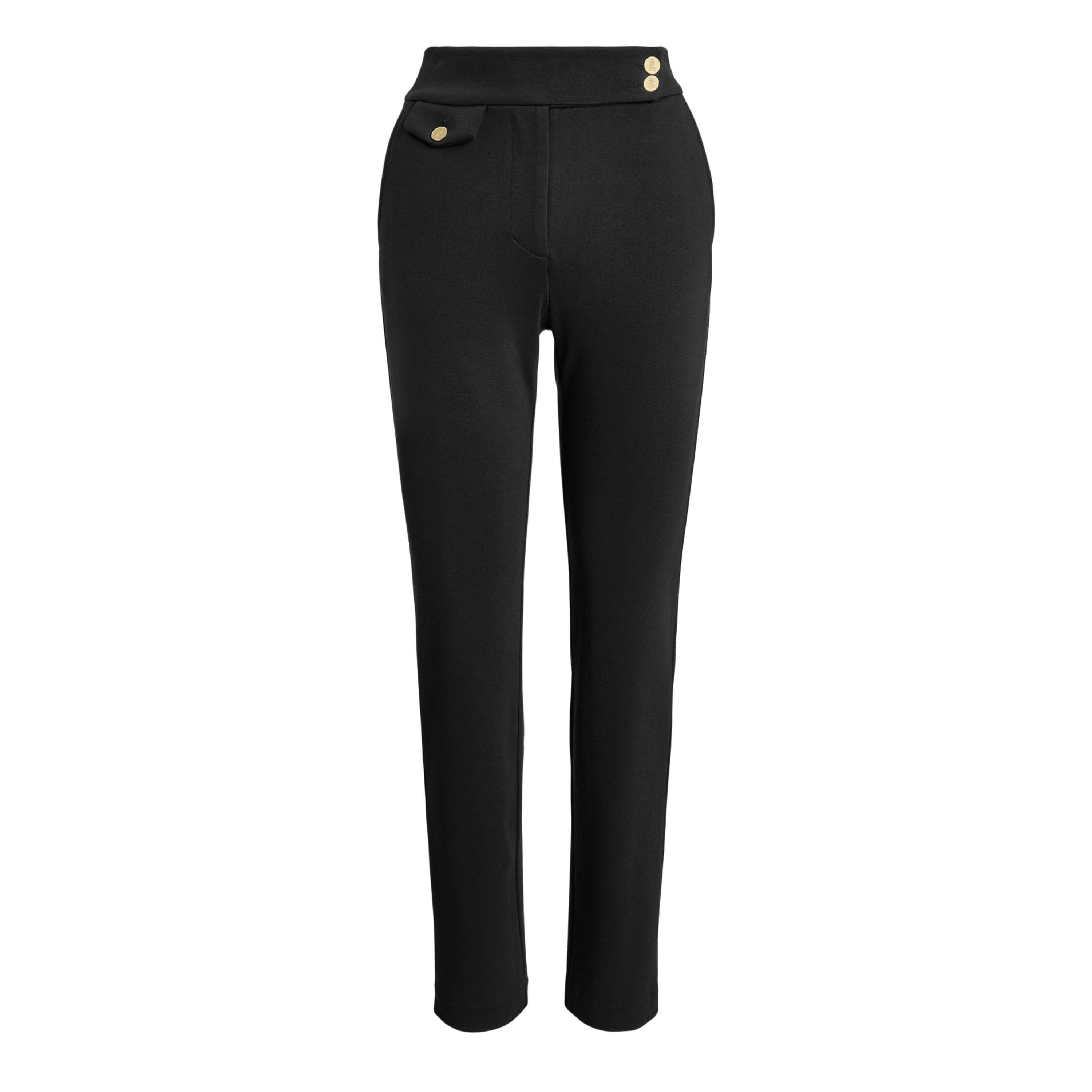Black - Lauren by Ralph Lauren - Women's Zinleah Straight Leg Trouser - 1