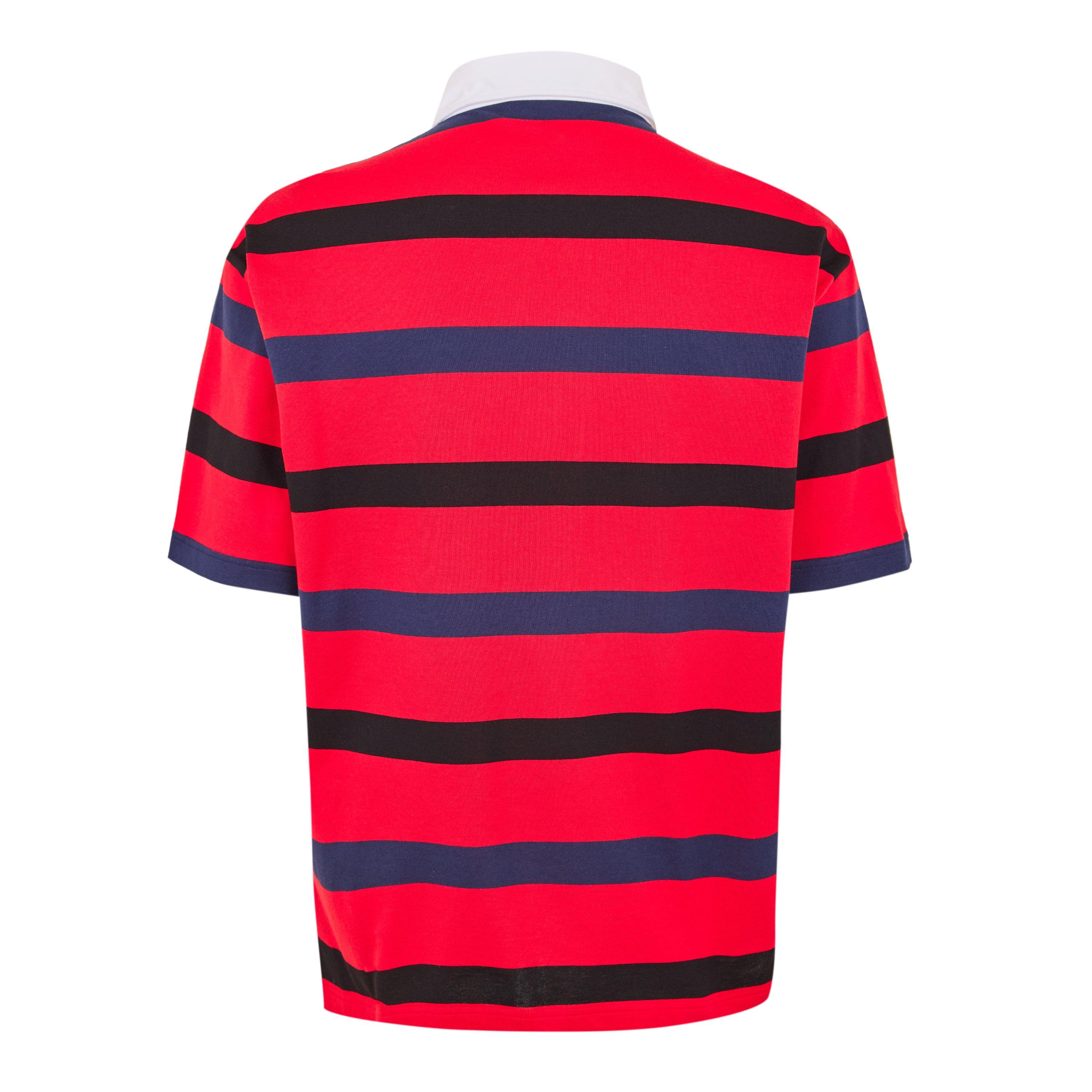 Red - Prada - Men's Short Sleeve Polo Shirt - 2
