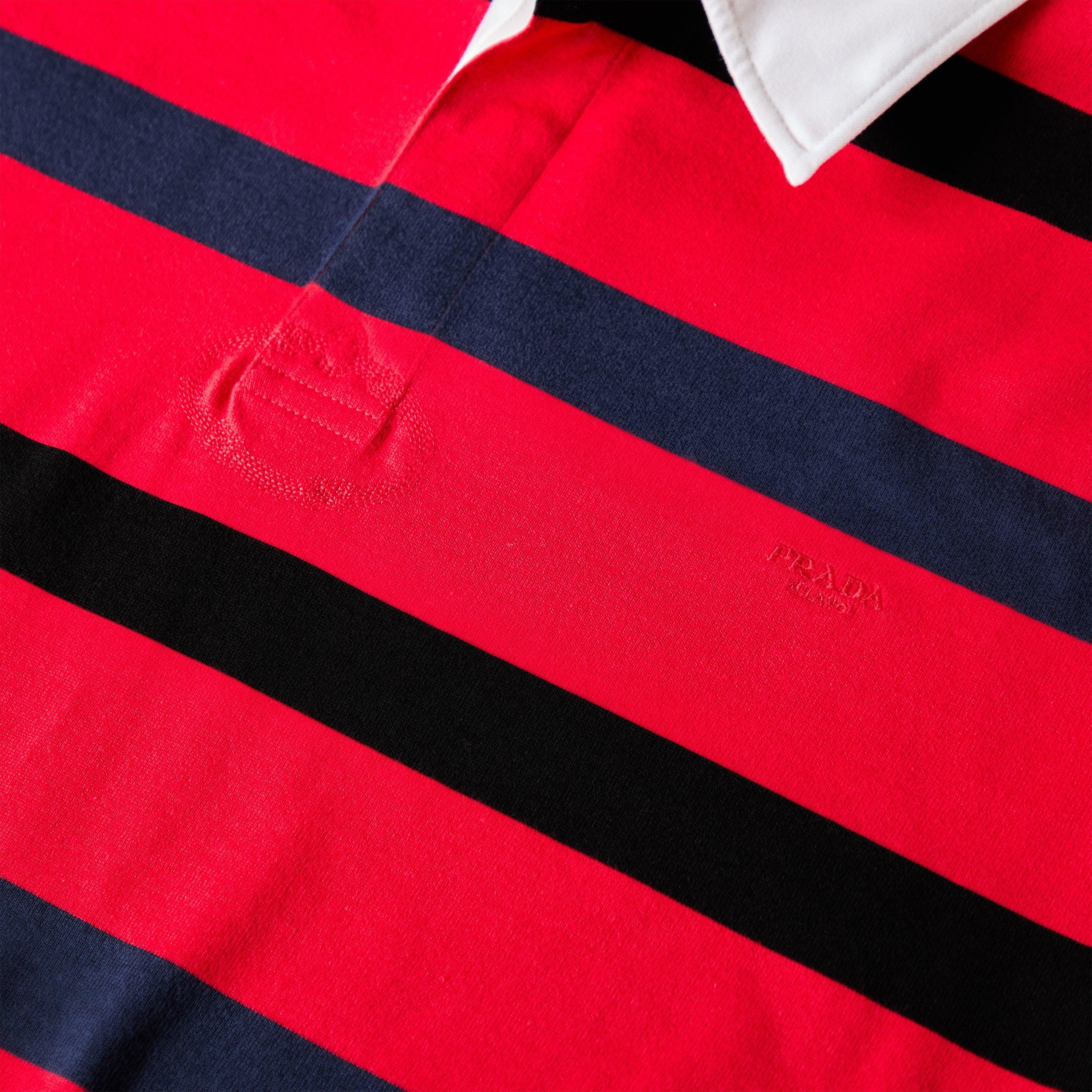 Red - Prada - Men's Short Sleeve Polo Shirt - 3