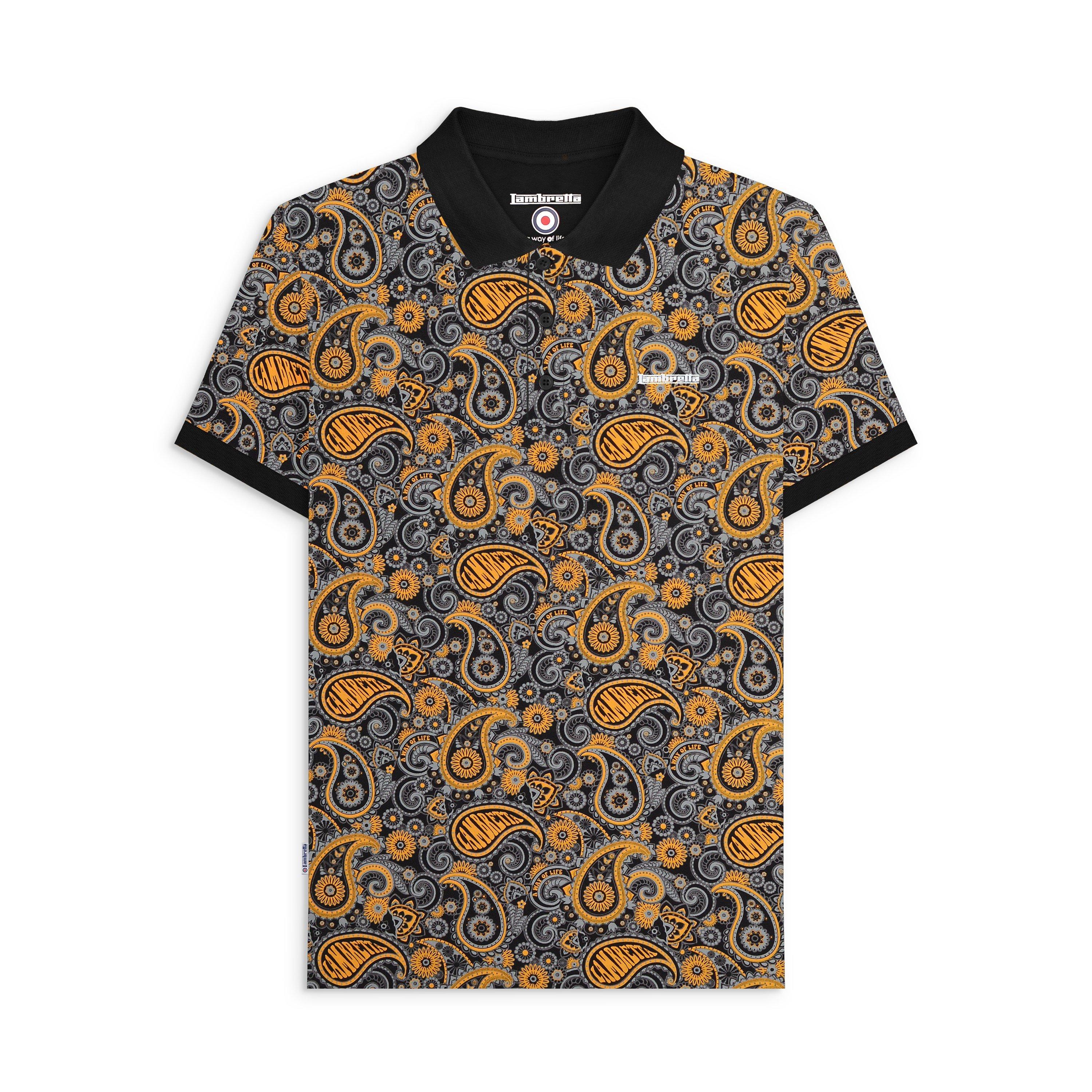 Black - Lambretta - Pasly Polo Shirt Mens - 1