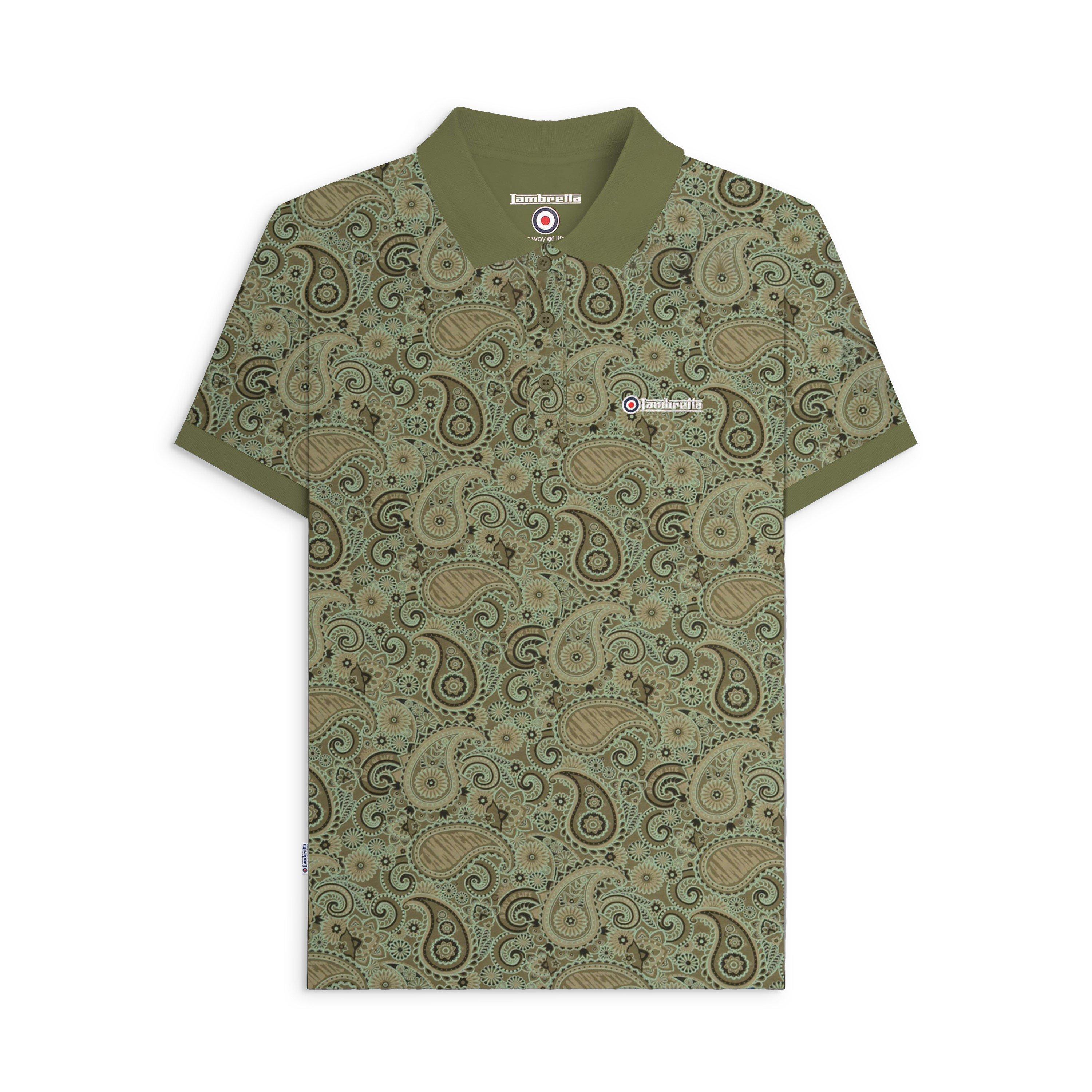 Lambretta Men's Pasly Polo Shirt - Khaki - 2X Large