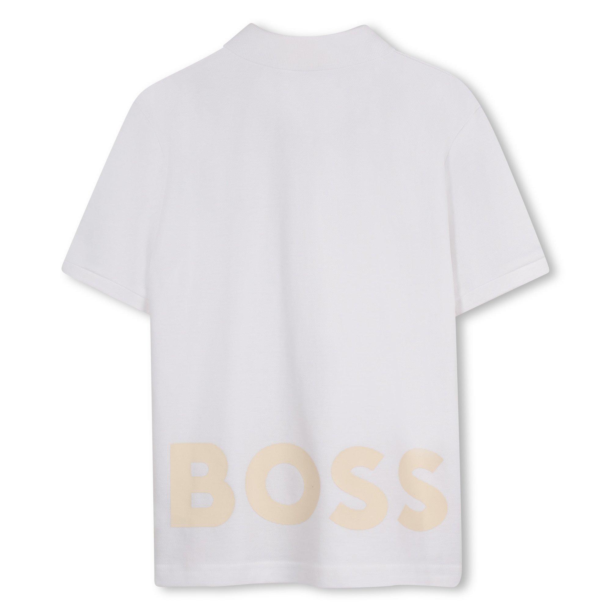 White - Boss - Kids Logo Polo, Logo Design - 2