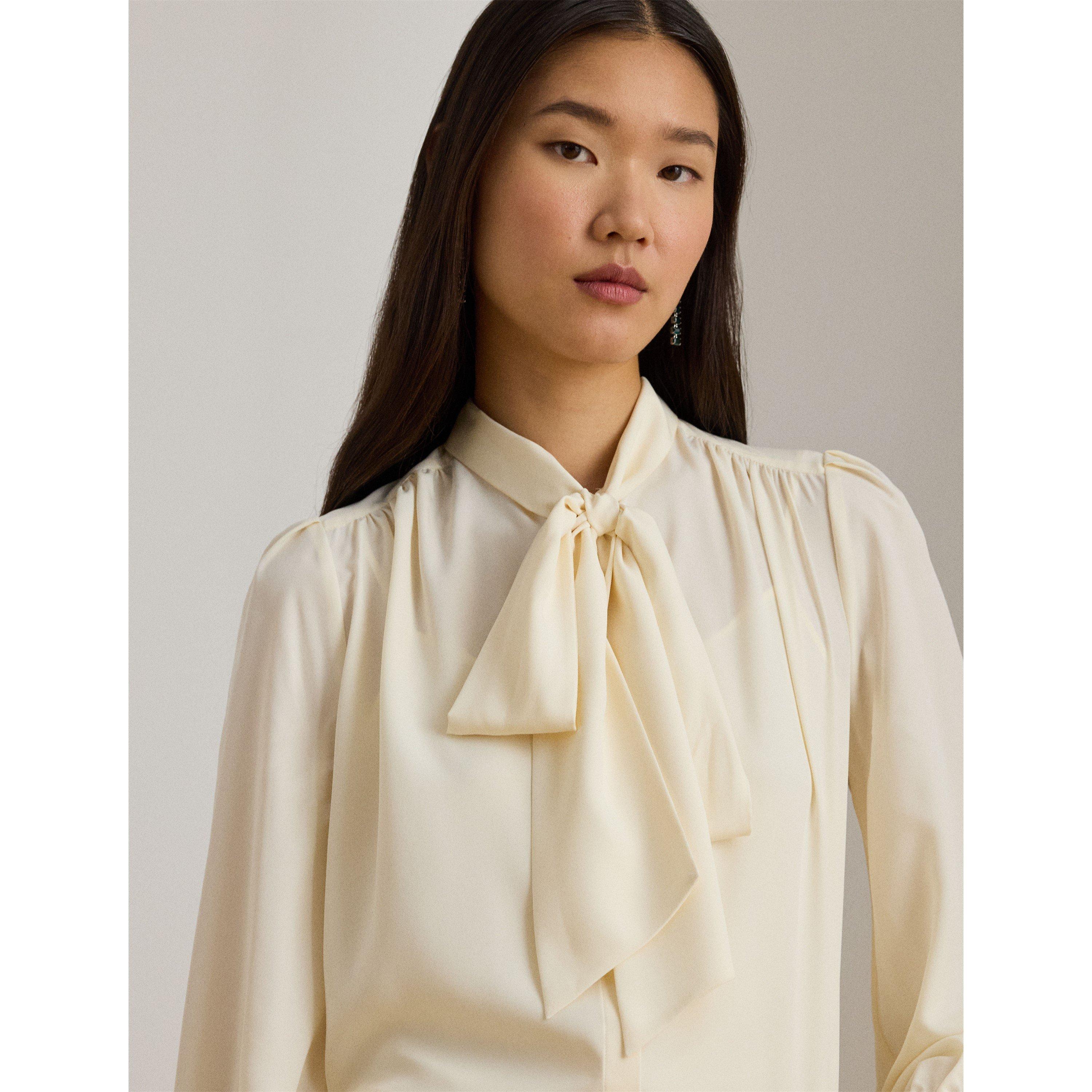 MASC CREAM - Lauren by Ralph Lauren - Women's Long Sleeve Blouse - 4