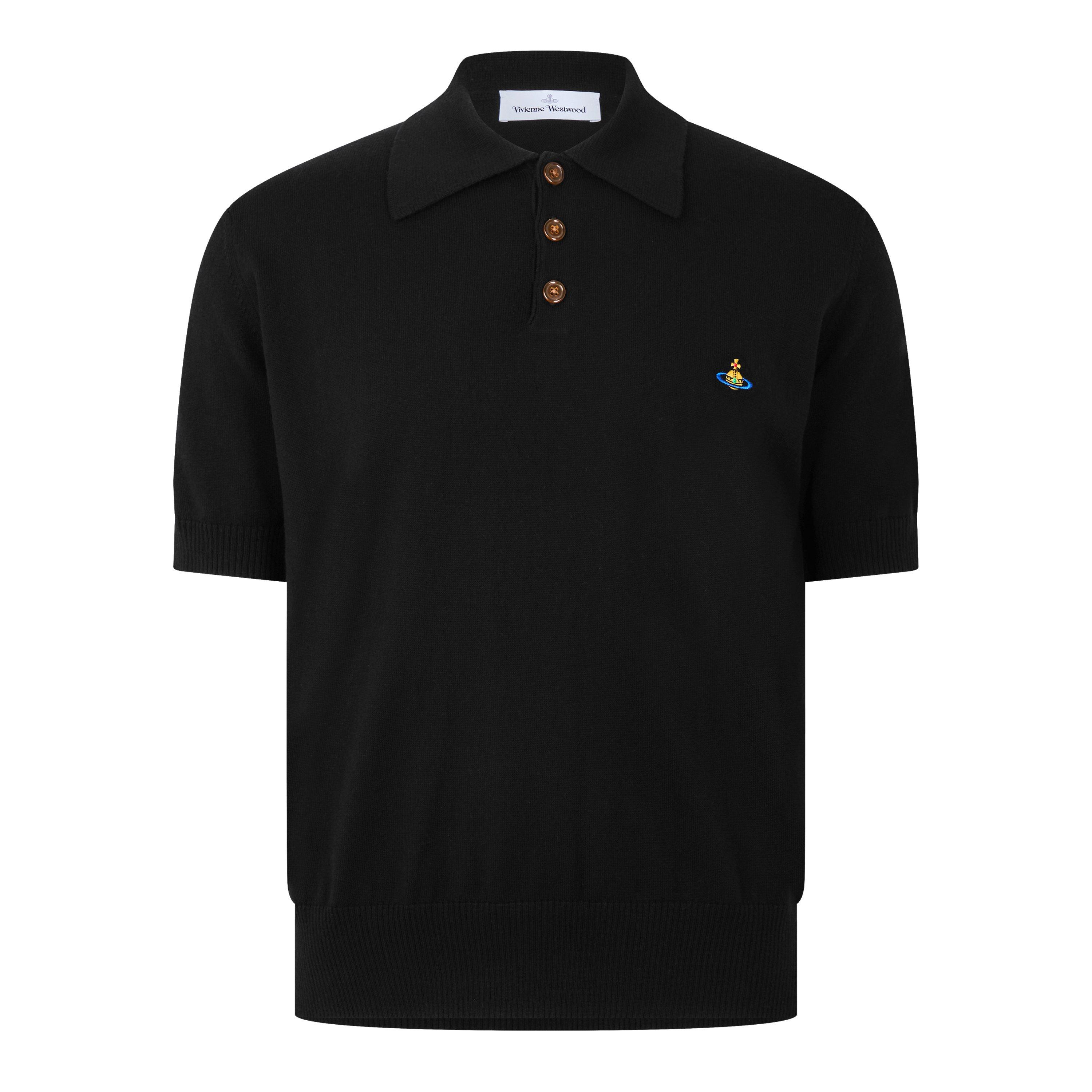 Vivienne Westwood Viv Marco Knit Polo Sn63 - Black - S