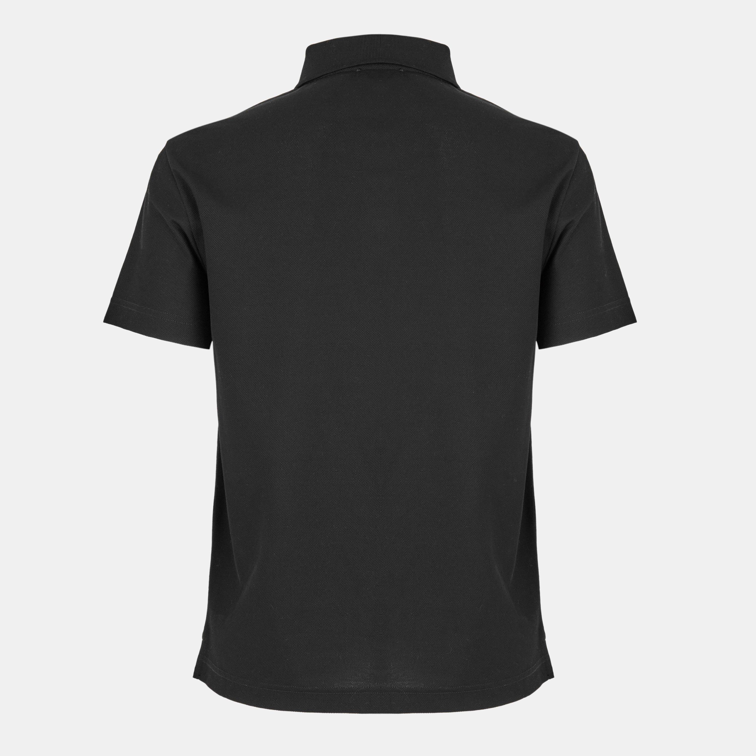 Black - Burberry - Men's Short-Sleeve Polo - 2