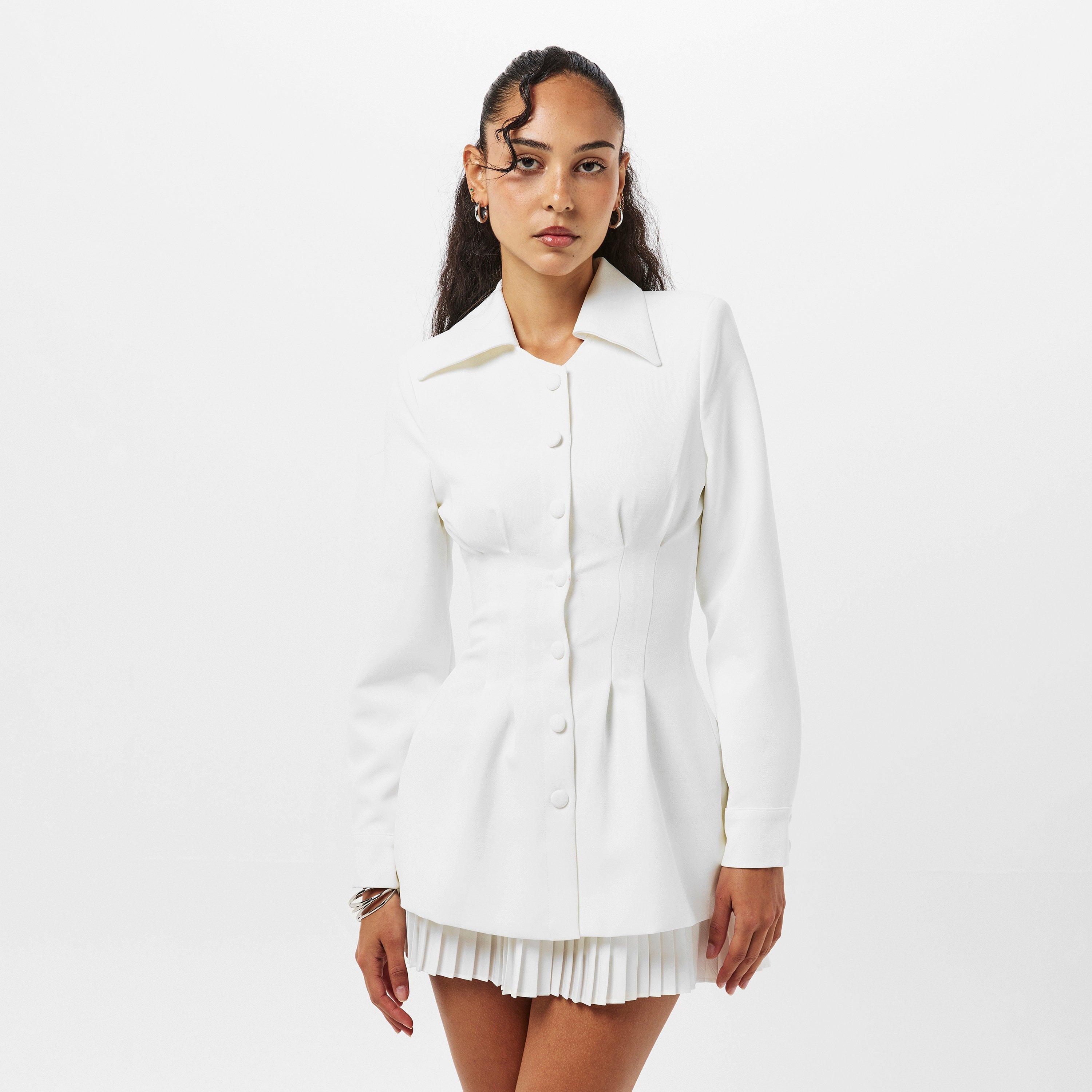 White - Odd Muse - Women's Long-Sleeve Blouse - 2