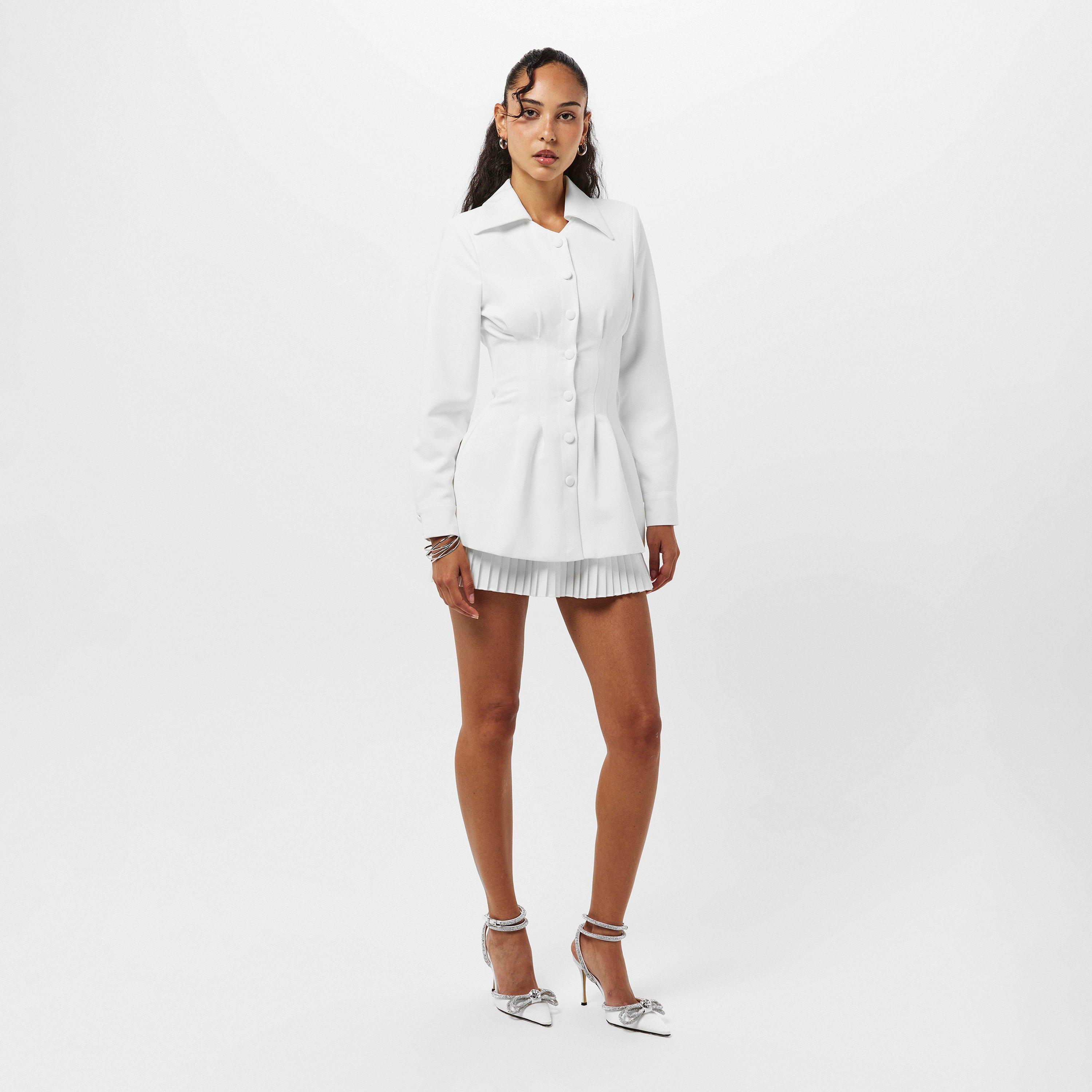 White - Odd Muse - Women's Long-Sleeve Blouse - 5