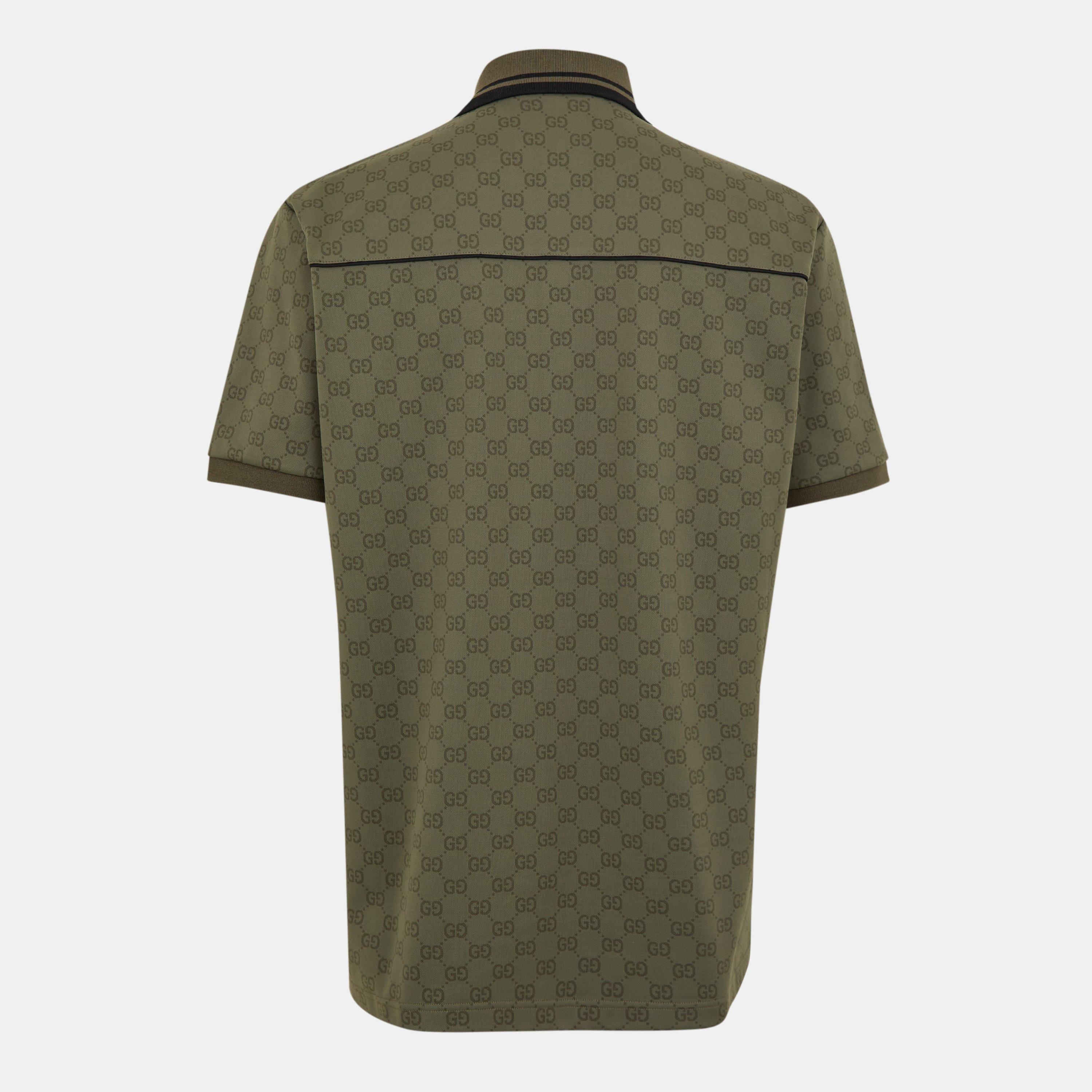 Military Green - Gucci - Men's Short-Sleeve Polos - 2