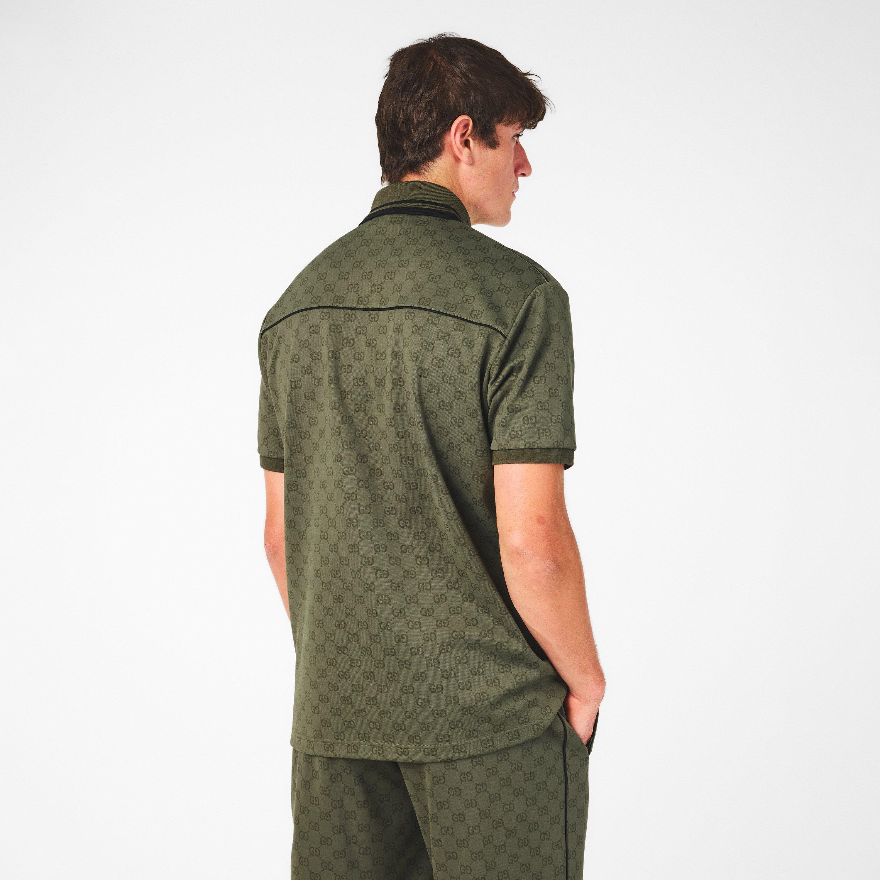 Military Green - Gucci - Men's Short-Sleeve Polos - 4