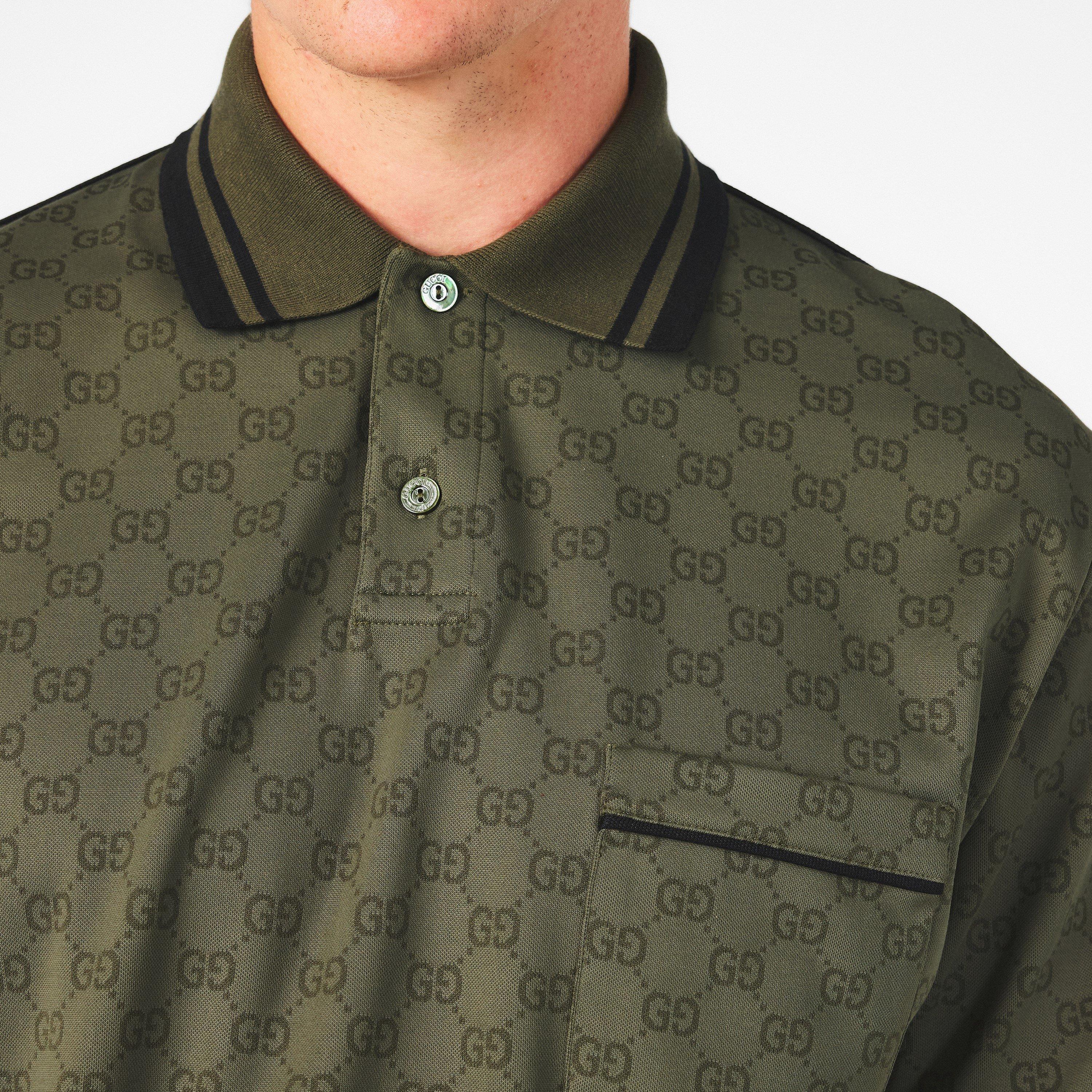 Military Green - Gucci - Men's Short-Sleeve Polos - 5