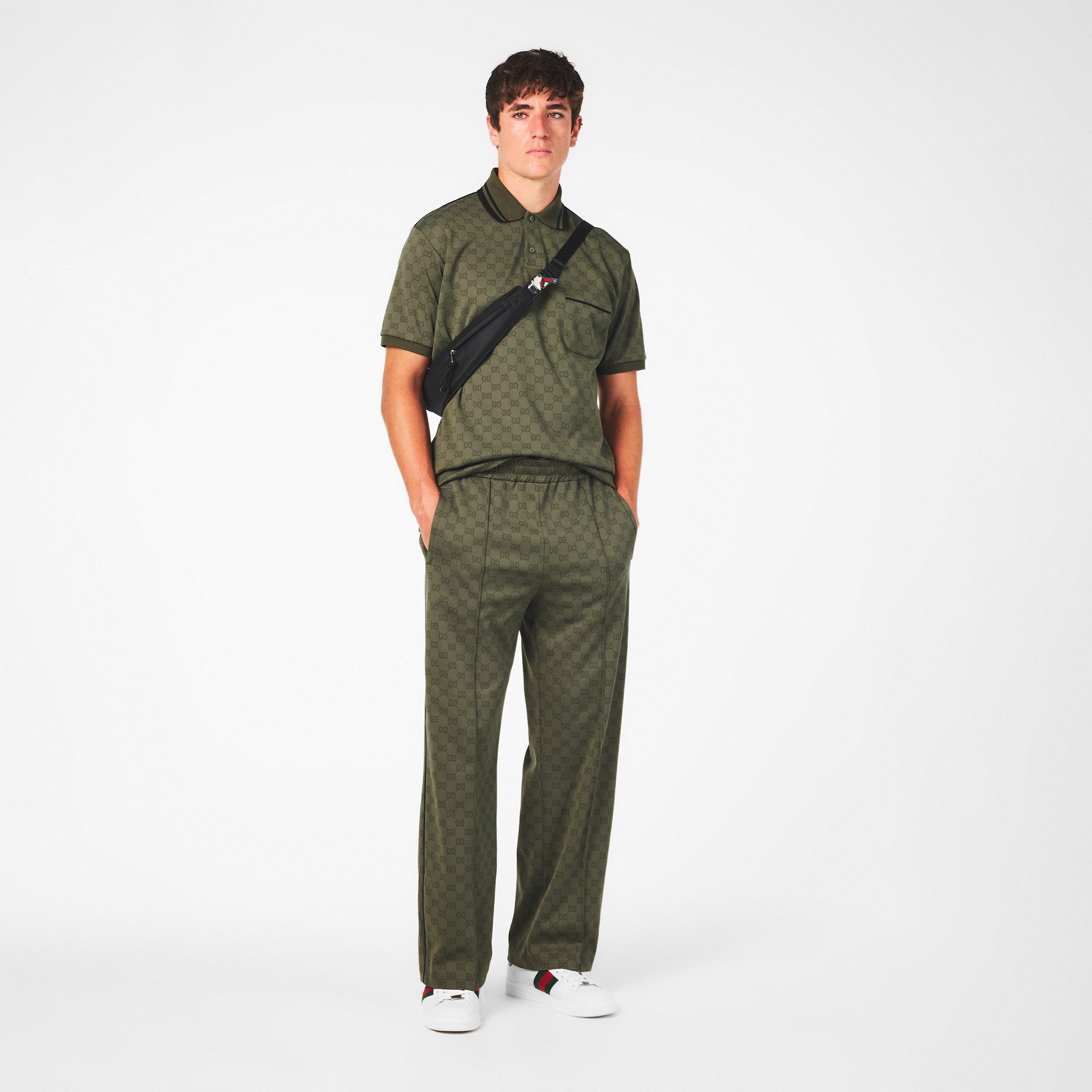 Military Green - Gucci - Men's Short-Sleeve Polos - 6