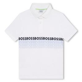 Boss Multi Logo Polo Shirt Junior Boys