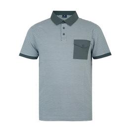 Giorgio Stripe Short-Sleeve Polo Shirt