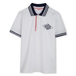 Hugo Geo Print Polo Shirt Juniors