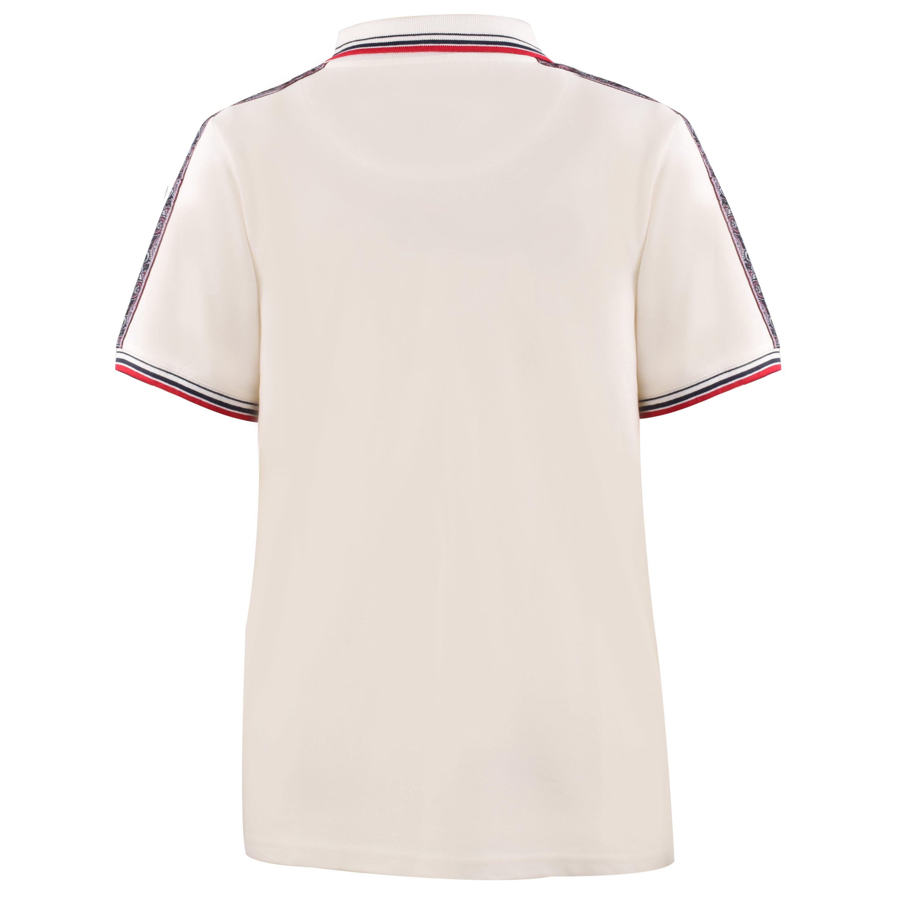 White - Pretty Green - Eclipse Tape Short-Sleeve Polo Shirt - 2