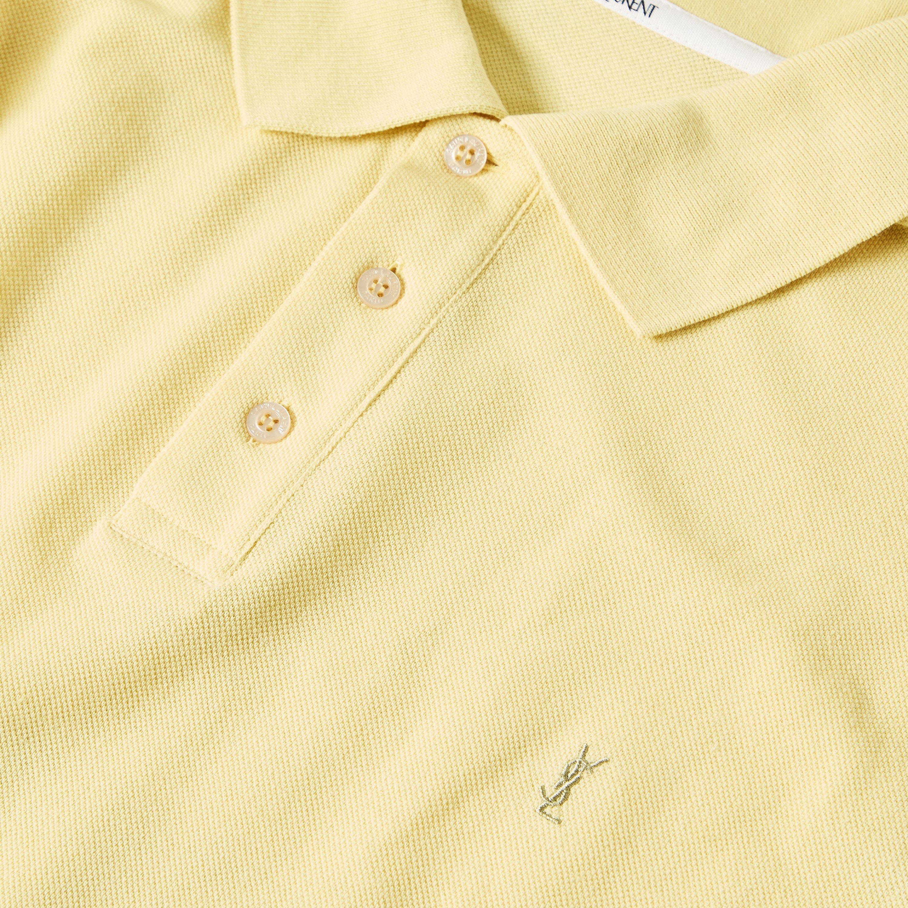 Yellow - Saint Laurent - Men's Cass Short Sleeve Polo Shirt - 2
