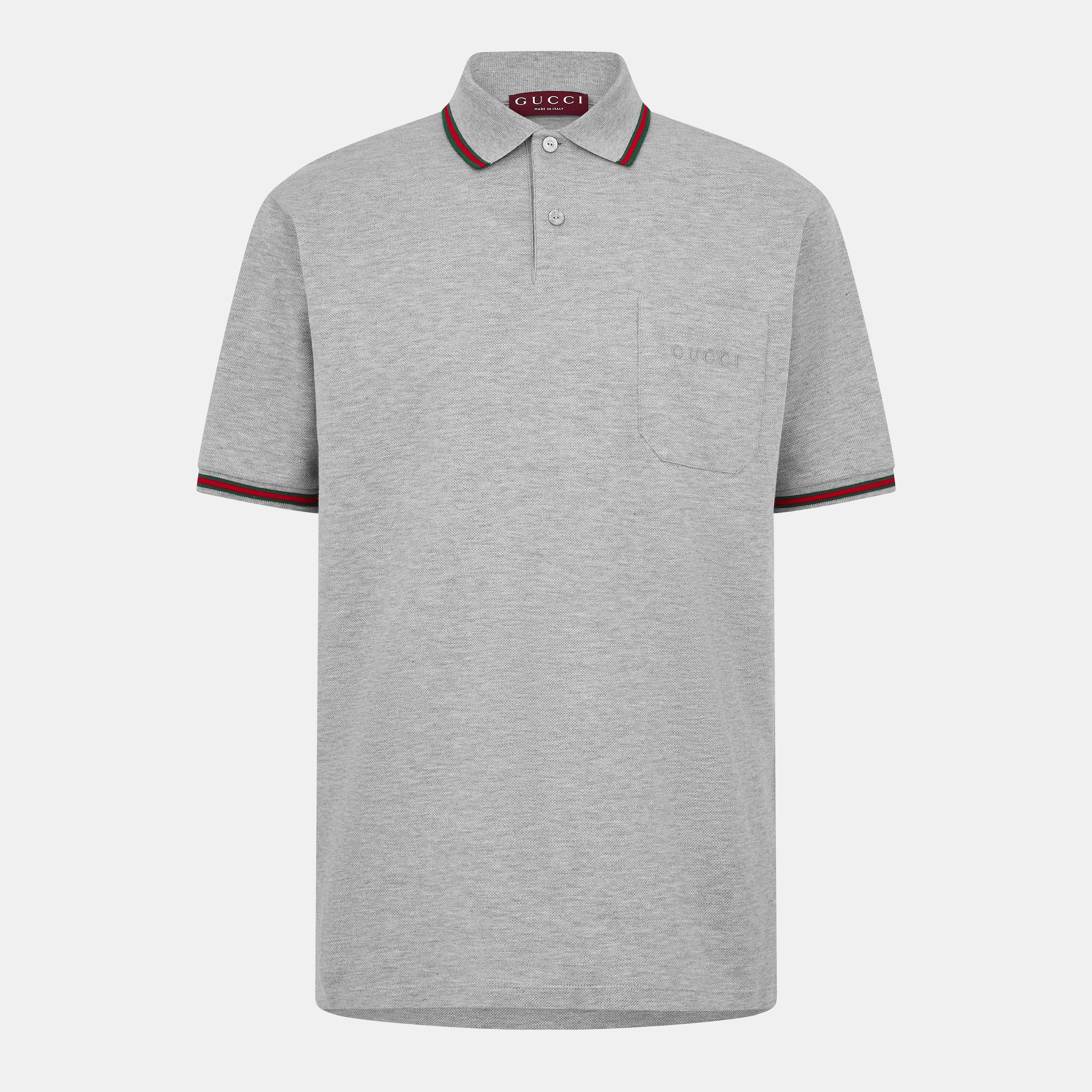 Grey Melange - Gucci - Men's Short-Sleeve Polos - 1