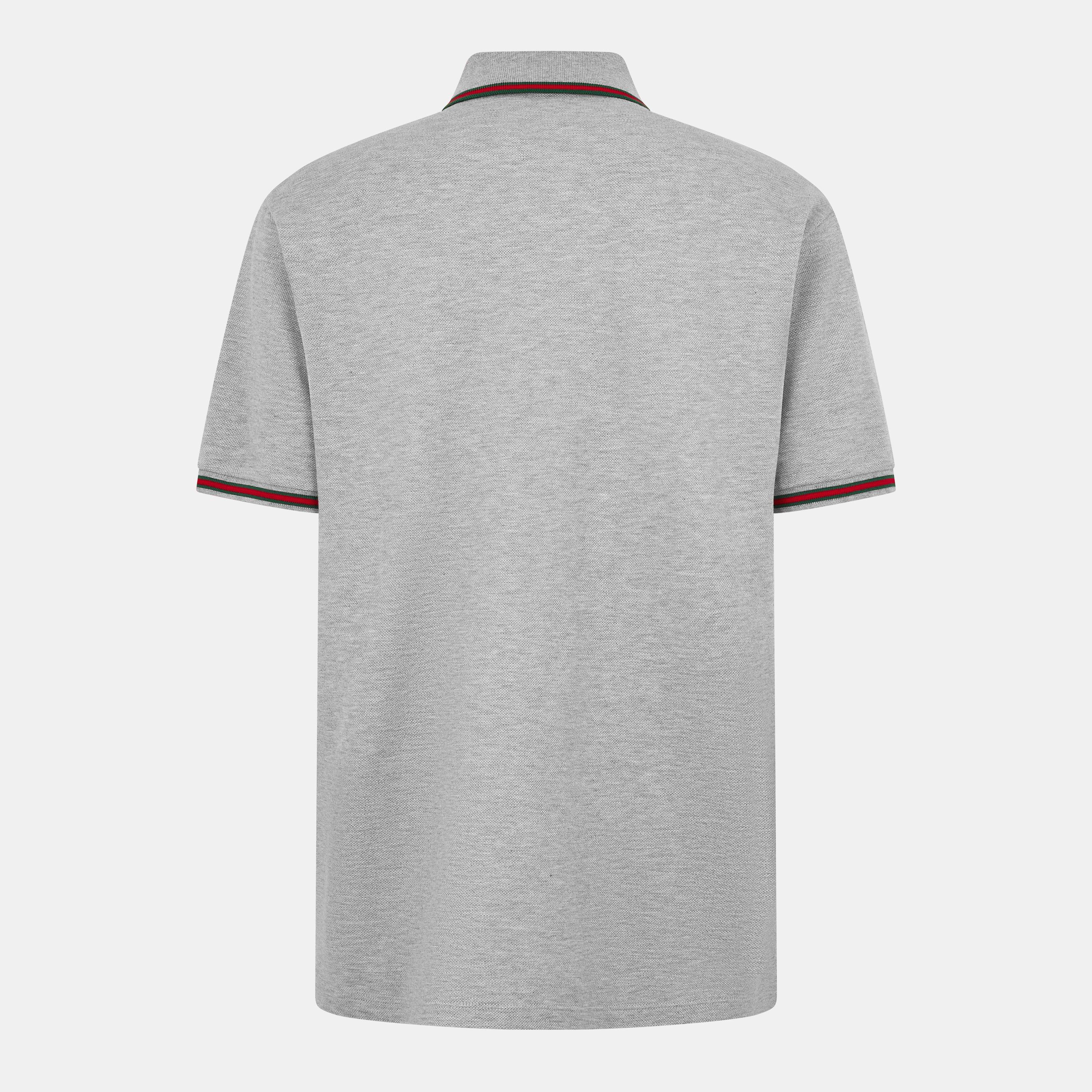 Grey Melange - Gucci - Men's Short-Sleeve Polos - 2