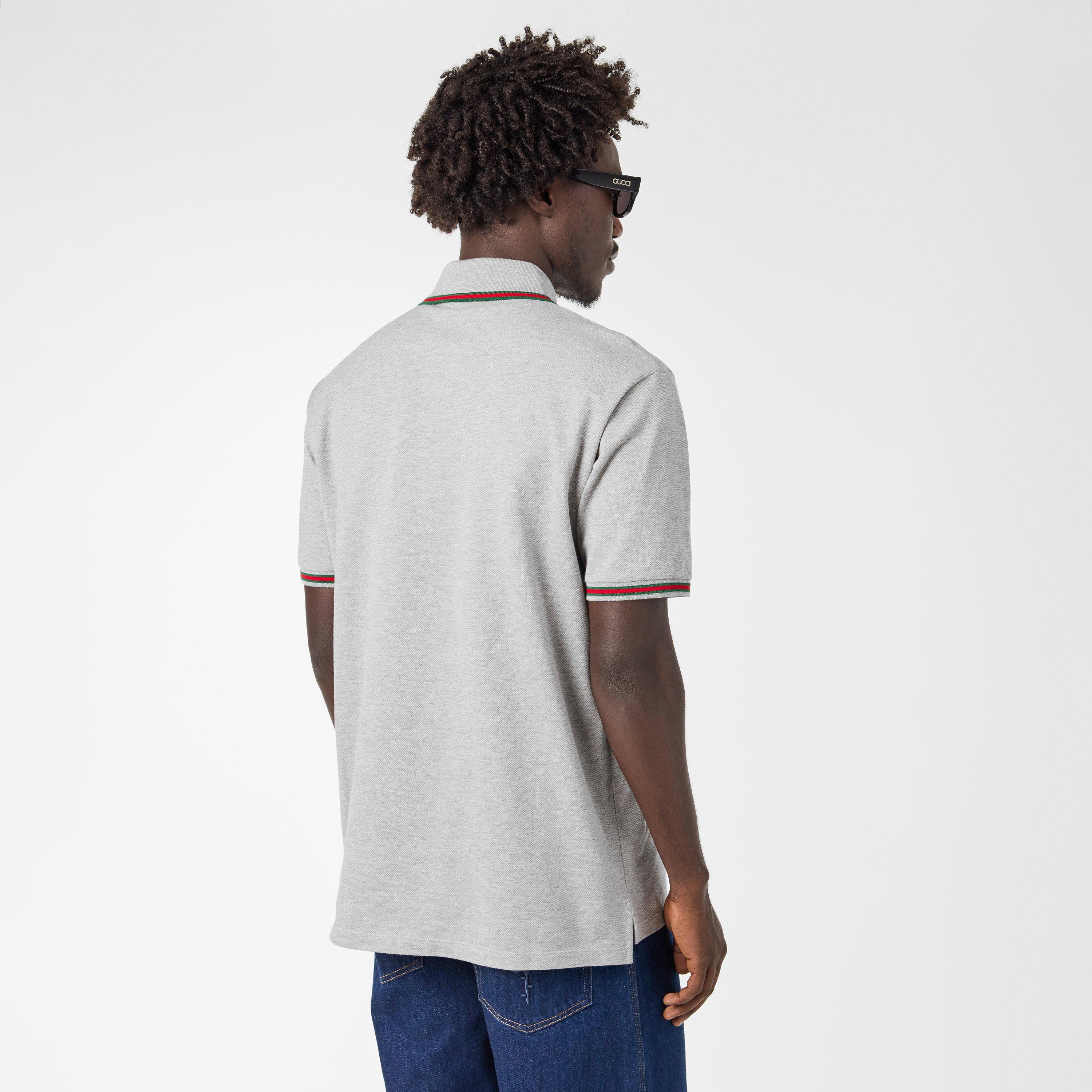 Grey Melange - Gucci - Men's Short-Sleeve Polos - 4