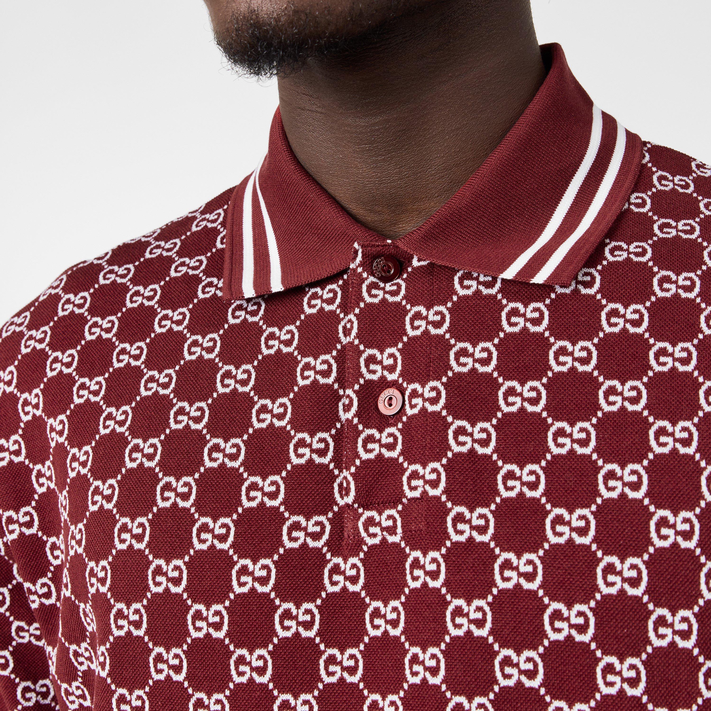 Rosso Ancora - Gucci - Men's Short-Sleeve Polo - 5