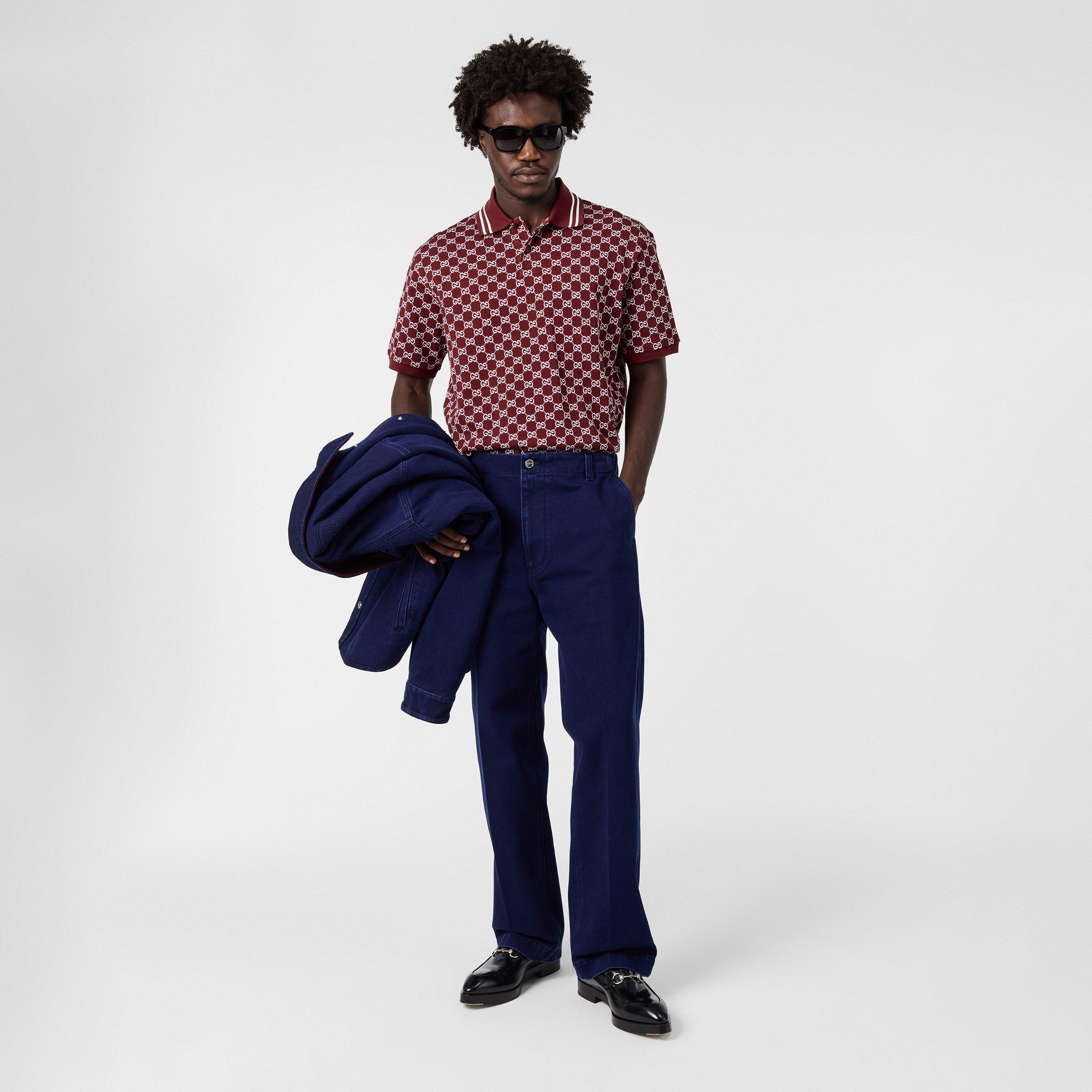 Rosso Ancora - Gucci - Men's Short-Sleeve Polo - 6