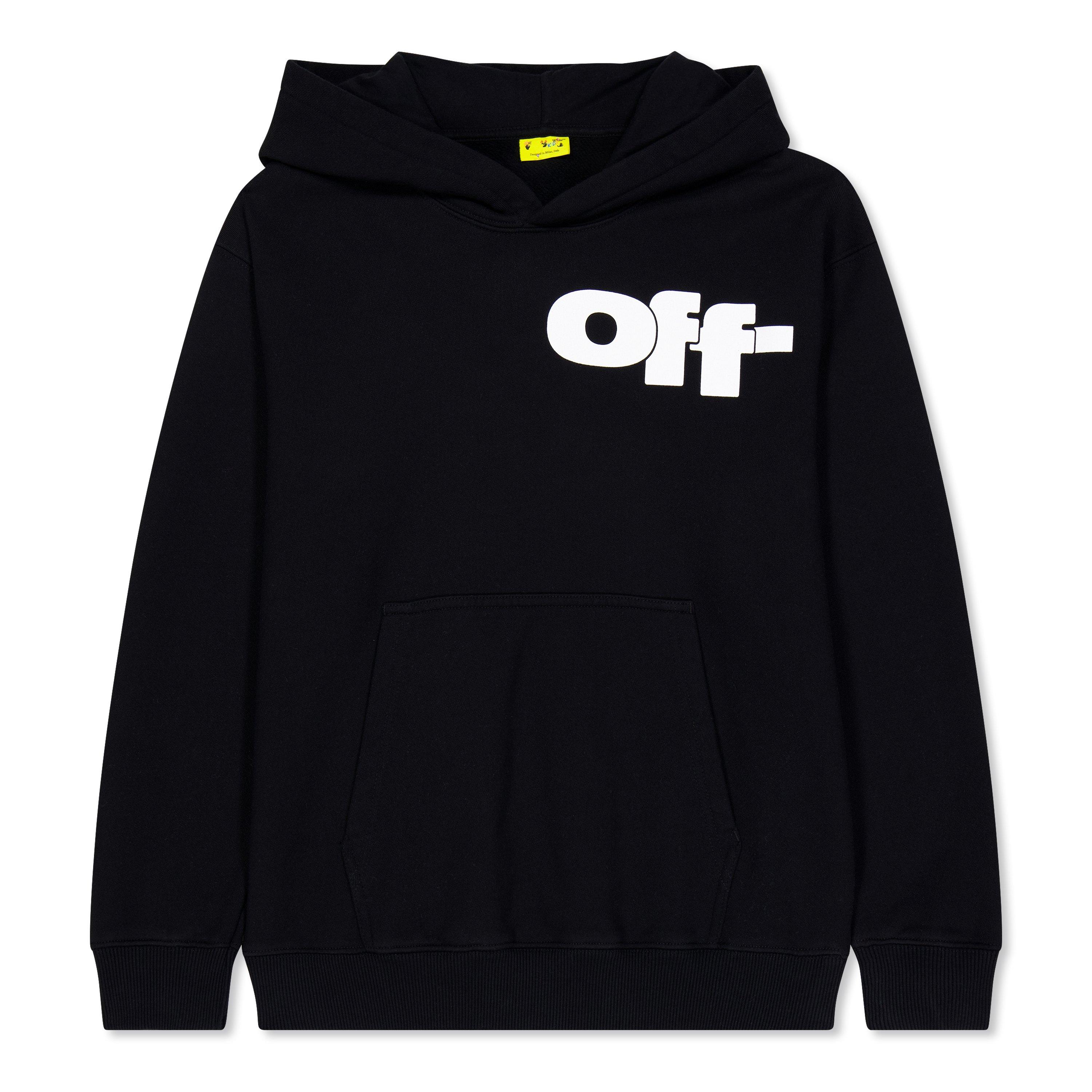 Blk/Wht 1001 - Off White - Kids' Pull Over Hoodie - 1